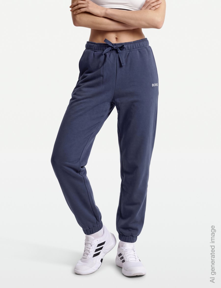 Björn Borg - BORG ESSENTIAL 3 SWEATPANTS - trainingshosen - nightshadow blue - 3