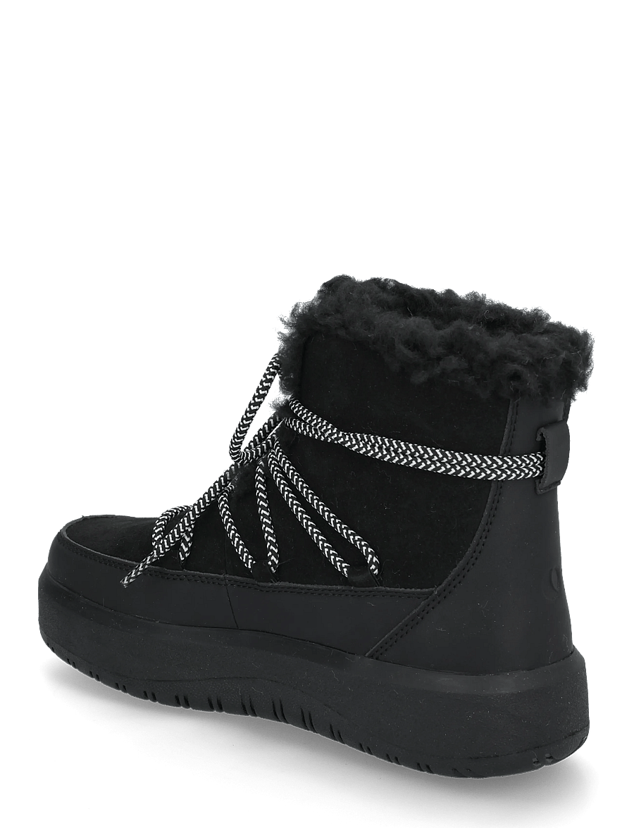 Björn Borg - WOOLY LACE UP - teddy-stiefel - black - 1