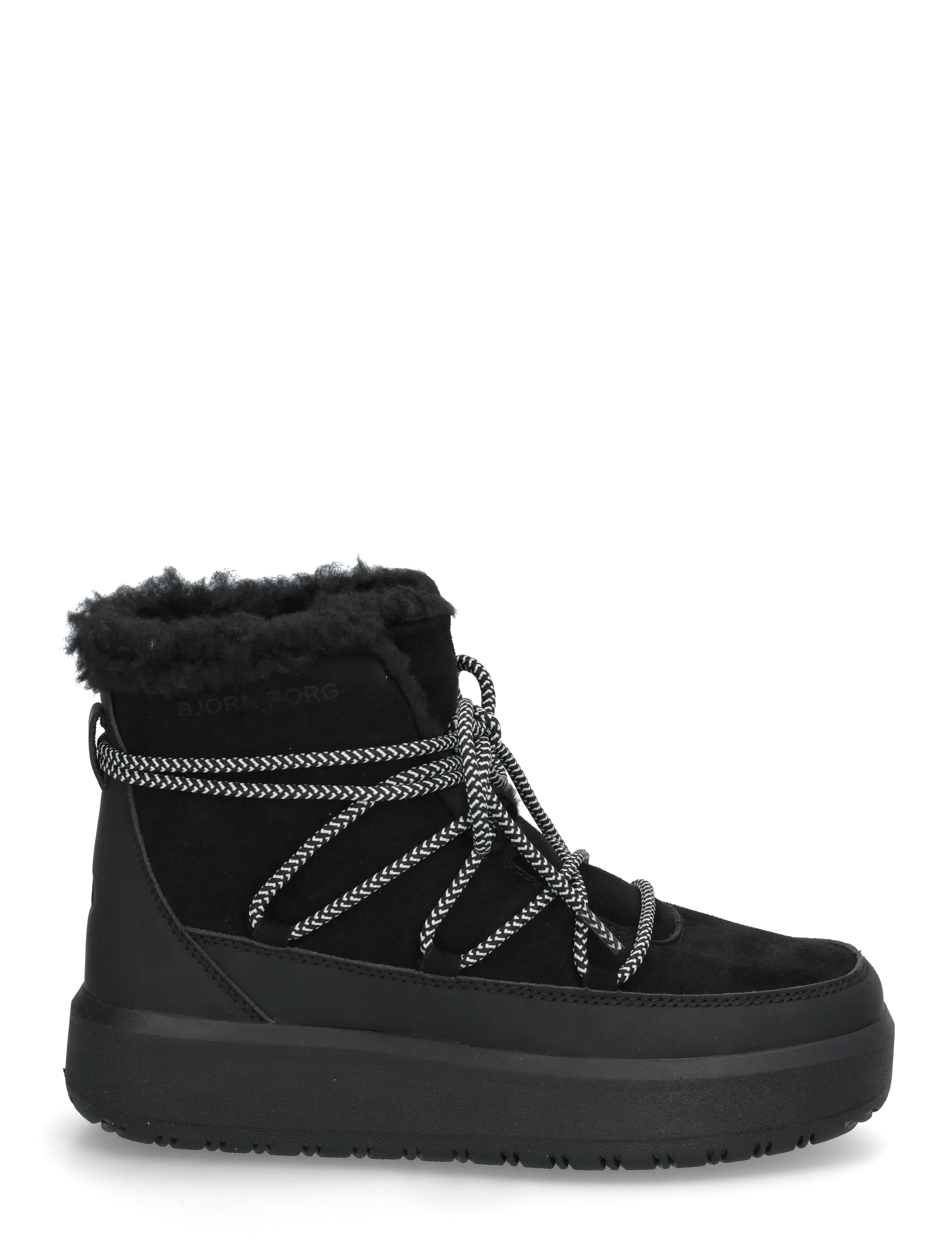 Björn Borg - WOOLY LACE UP - herbstersparnisse - black - 2