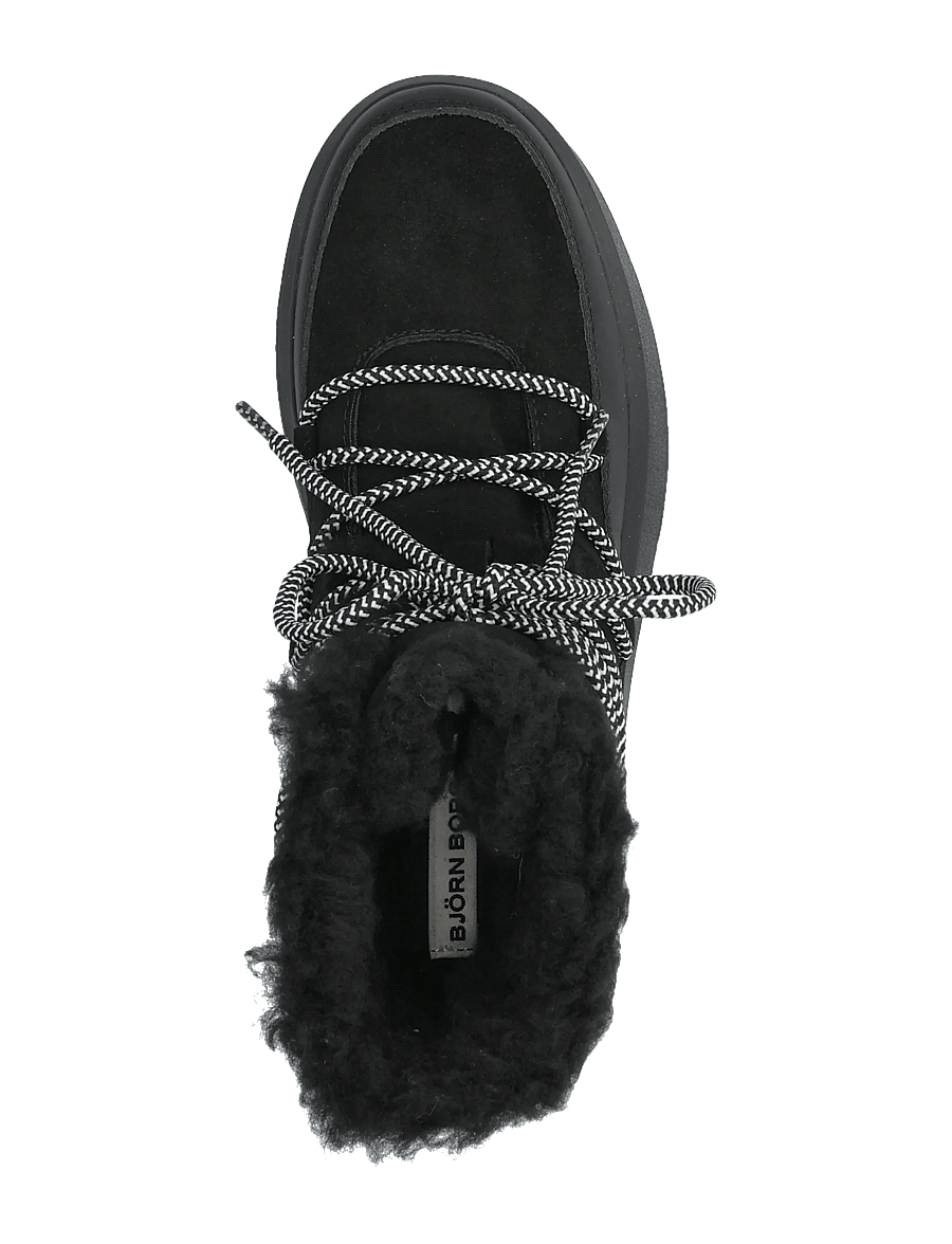 Björn Borg - WOOLY LACE UP - teddy-stiefel - black - 3