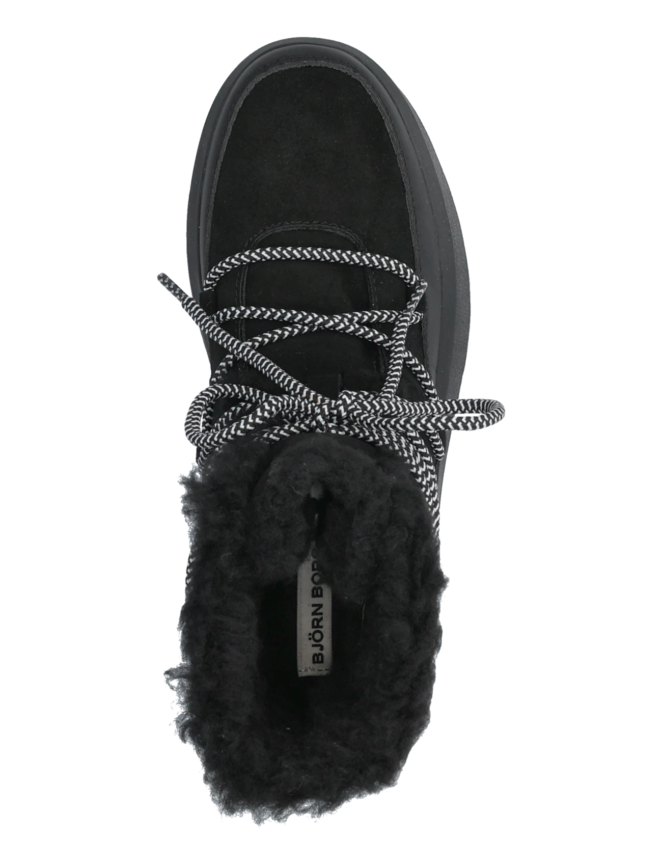 Björn Borg - WOOLY LACE UP - bamsestøvler - black - 3
