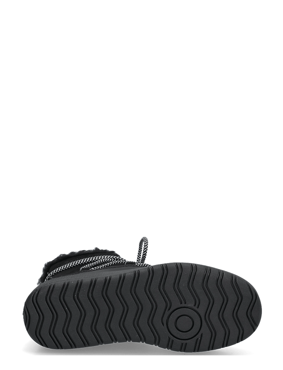 Björn Borg - WOOLY LACE UP - bamsestøvler - black - 4
