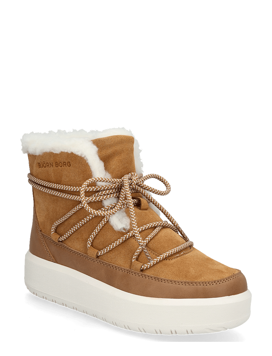 Björn Borg - WOOLY LACE UP - teddy-saapad - caramel - 0