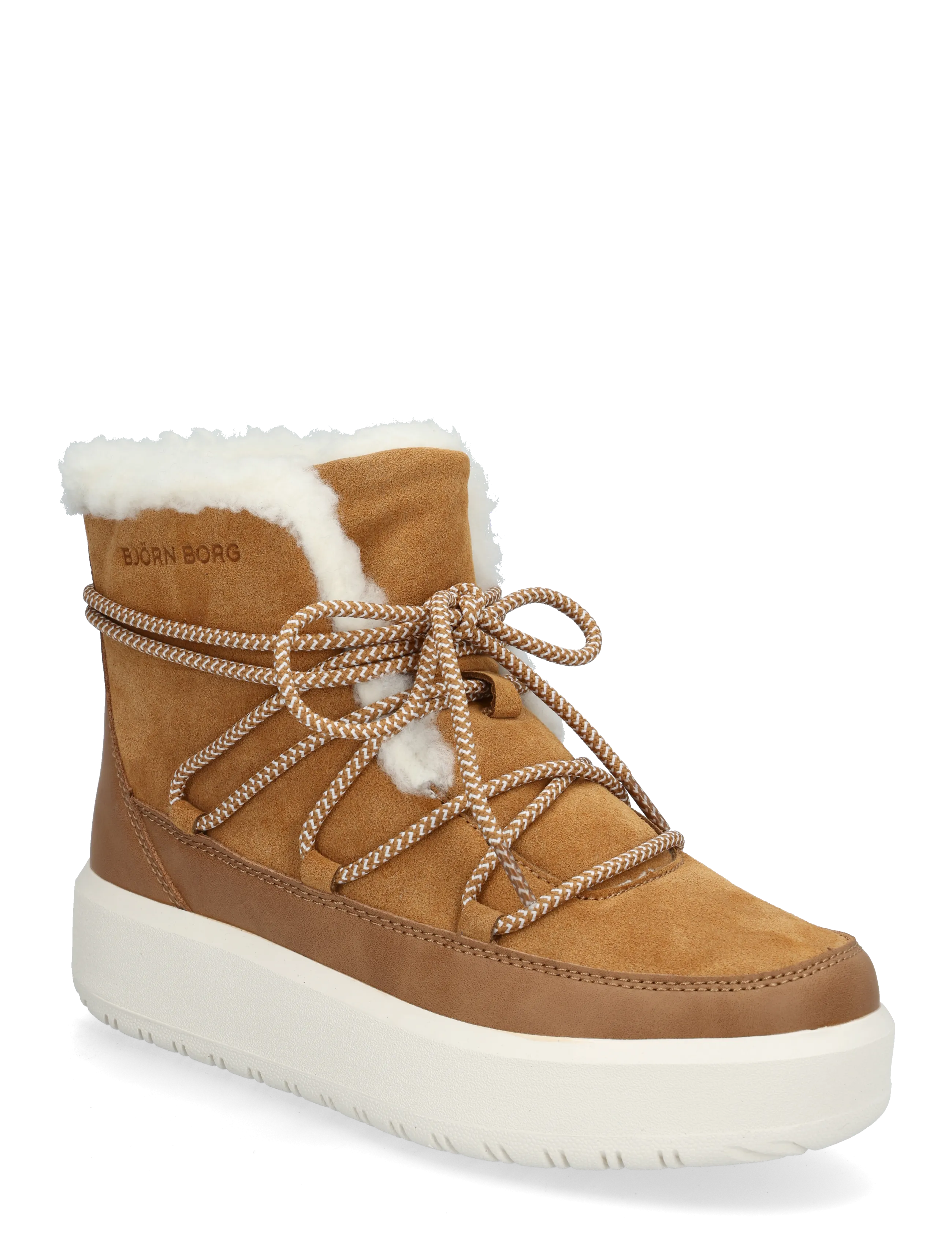 Björn Borg WOOLY LACE UP - Schuhe - CARAMEL / brown