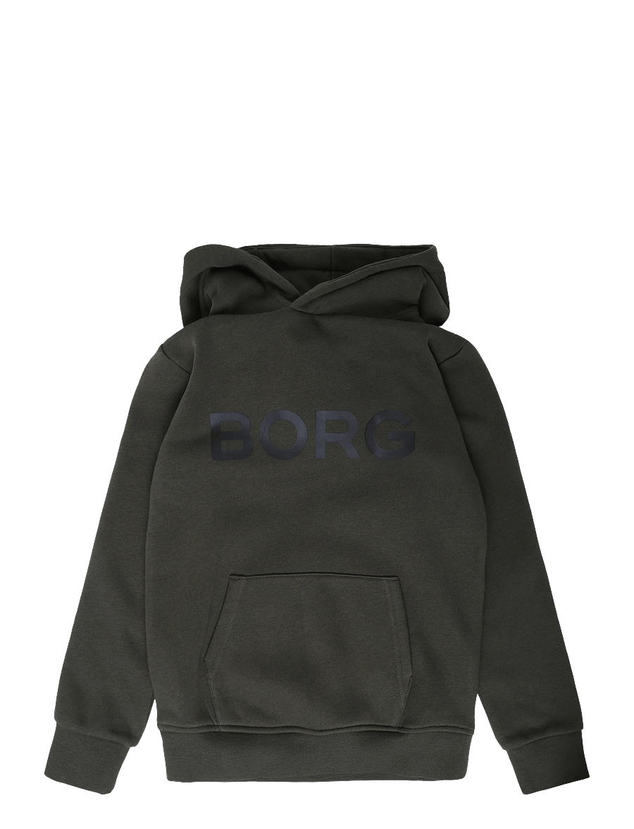 Björn Borg - BORG ESSENTIAL 3 HOODIE - huvtröjor - forest night - 0