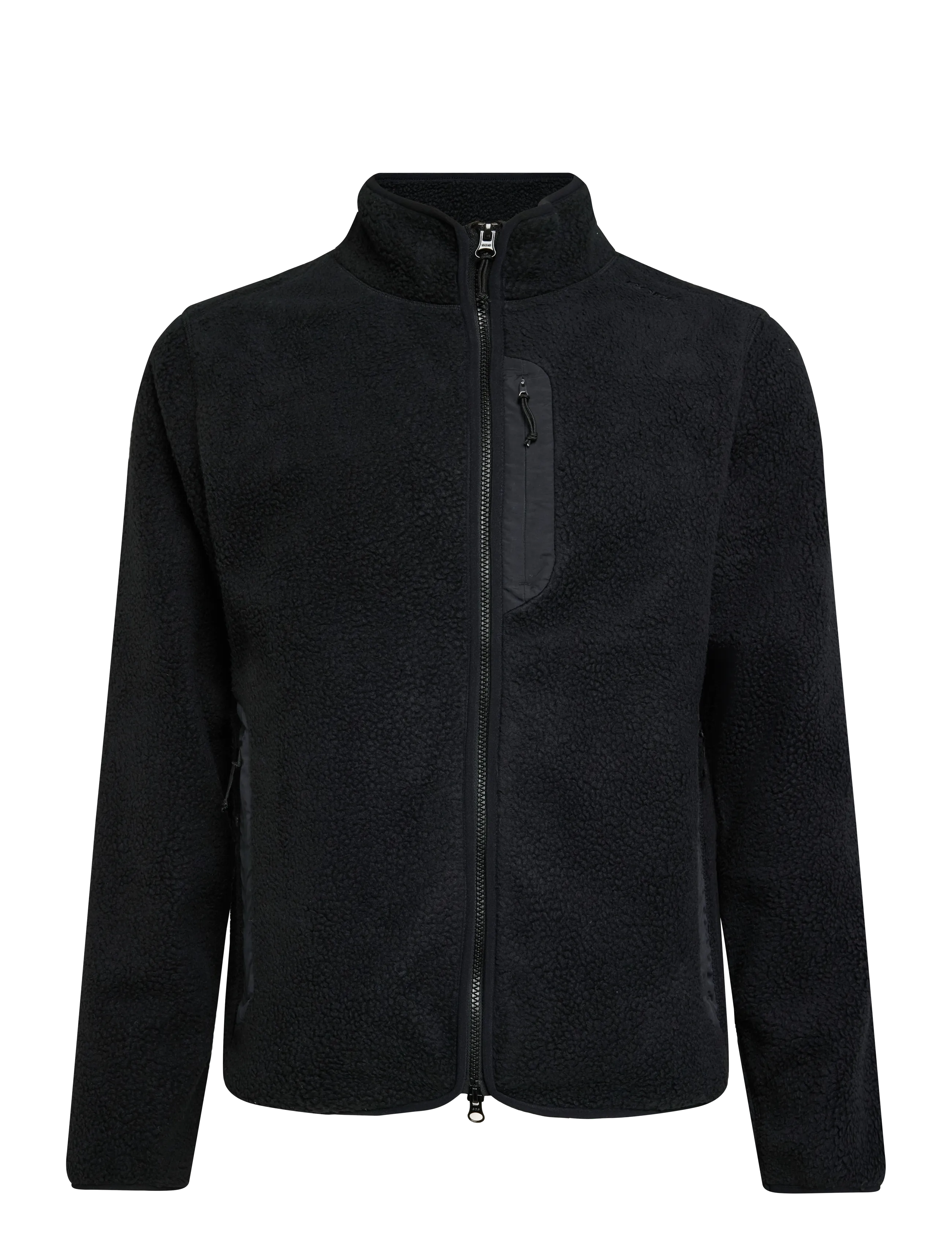 Björn Borg BORG PILE JACKET - Tøj - BLACK BEAUTY / black
