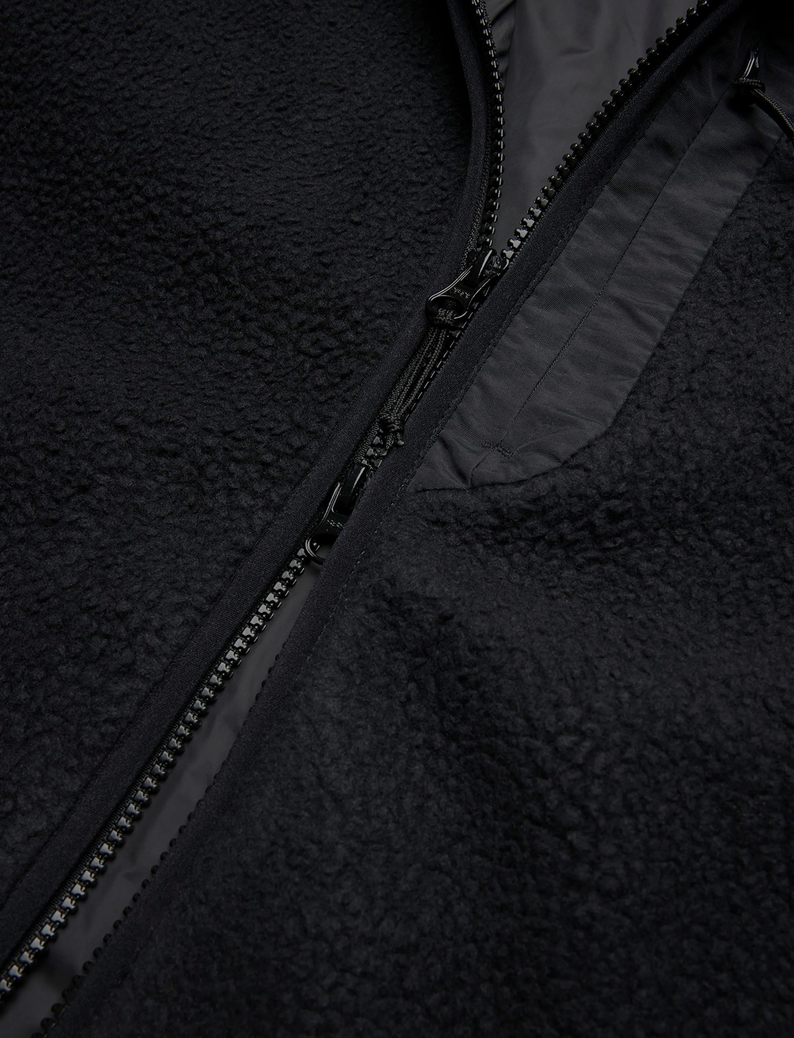 Björn Borg - BORG PILE JACKET - fleece og mellemlag - black beauty - 3