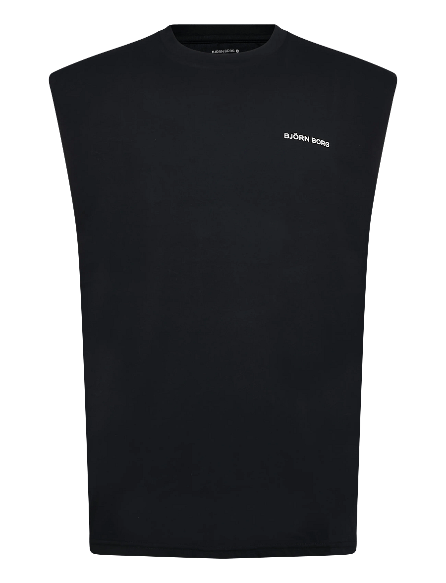Björn Borg - BORG GYM SLEEVELESS T-SHIRT - tank tops - black beauty - 0