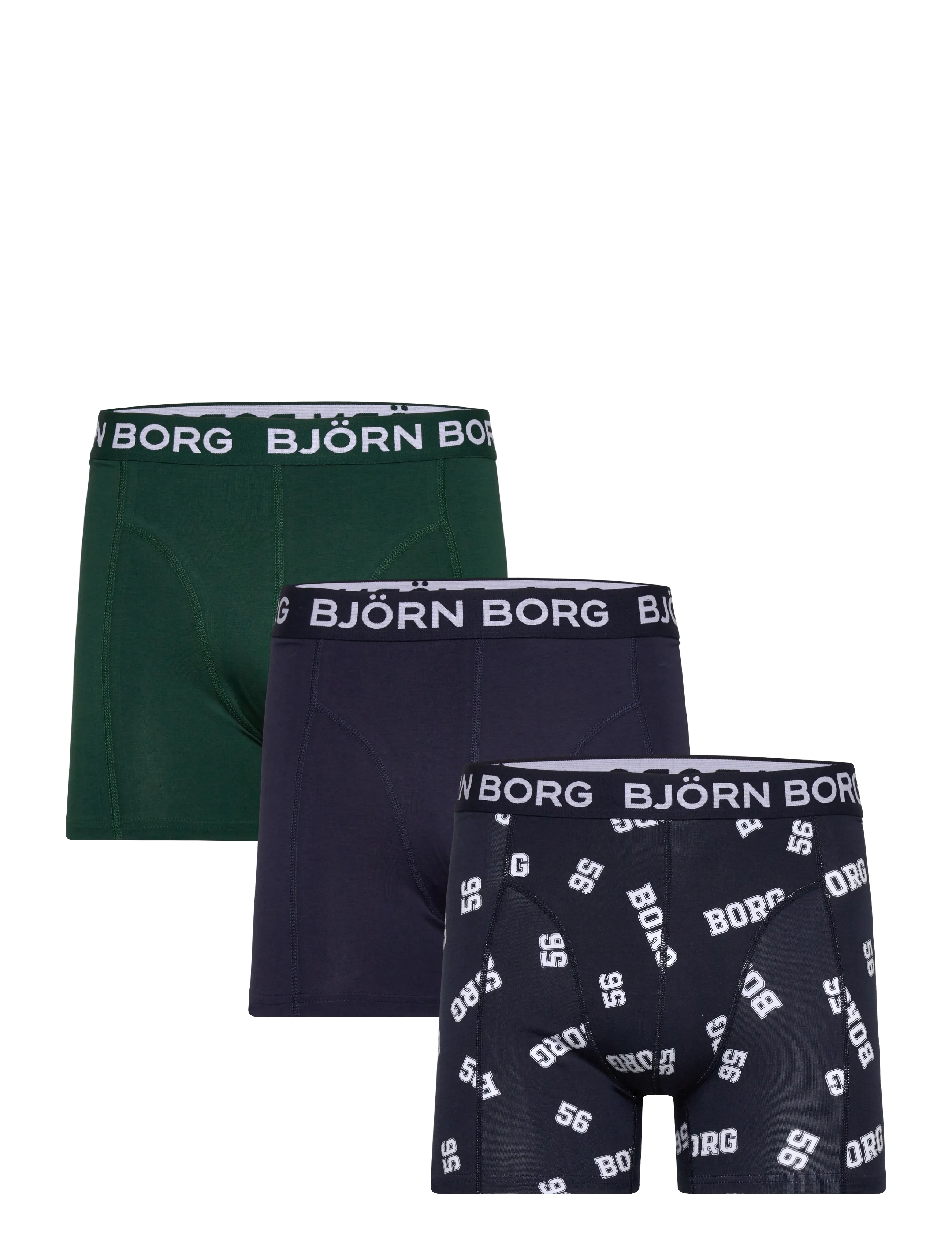 Björn Borg Cotton Stretch 56 Boxer 3P, XXL, Underwear, Marineblau - Boxers, Männerswear