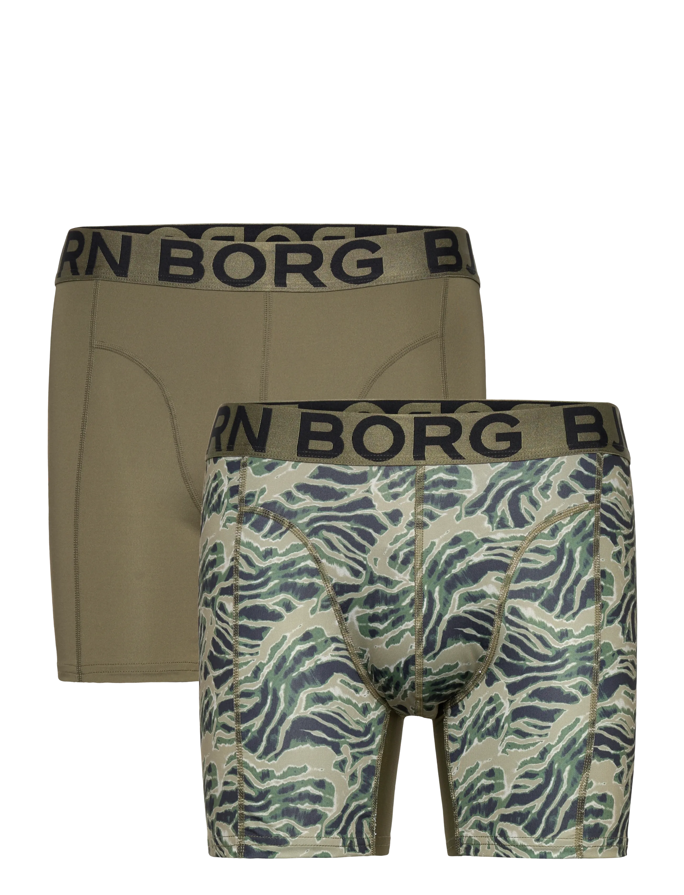 Björn Borg SPORTS LIGHTWEIGHT BOXER 2p - Kläder - MULTIPACK 1 / khaki/green