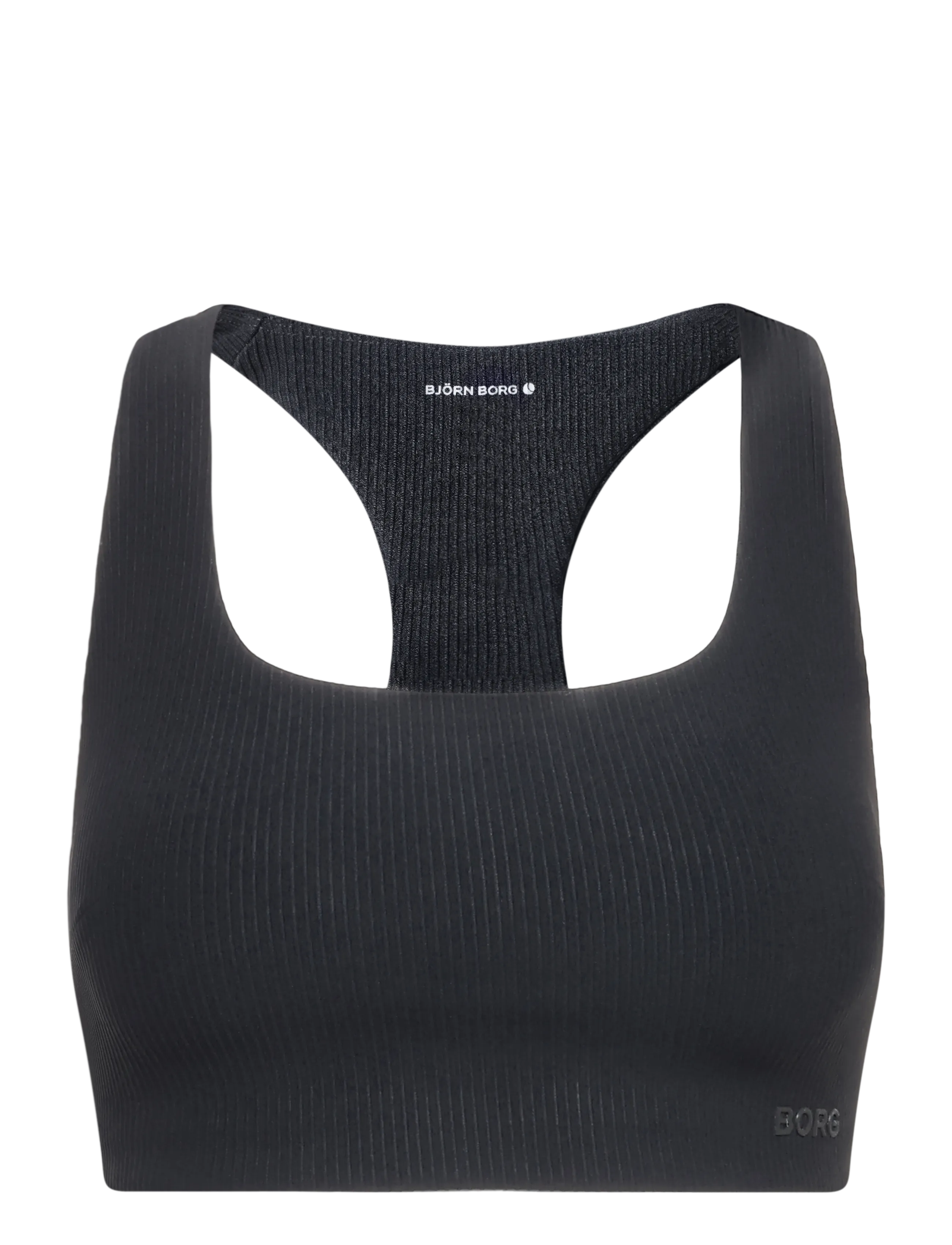 Björn Borg STUDIO RIBBED RACERBACK BRA - Lingerie - BLACK BEAUTY / black