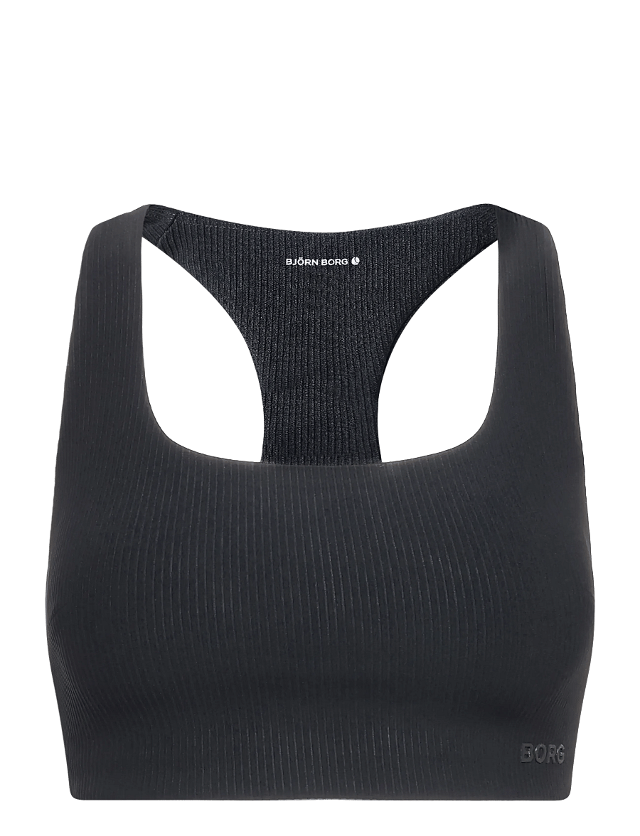Björn Borg - STUDIO RIBBED RACERBACK BRA - sport-bhs - black beauty - 0