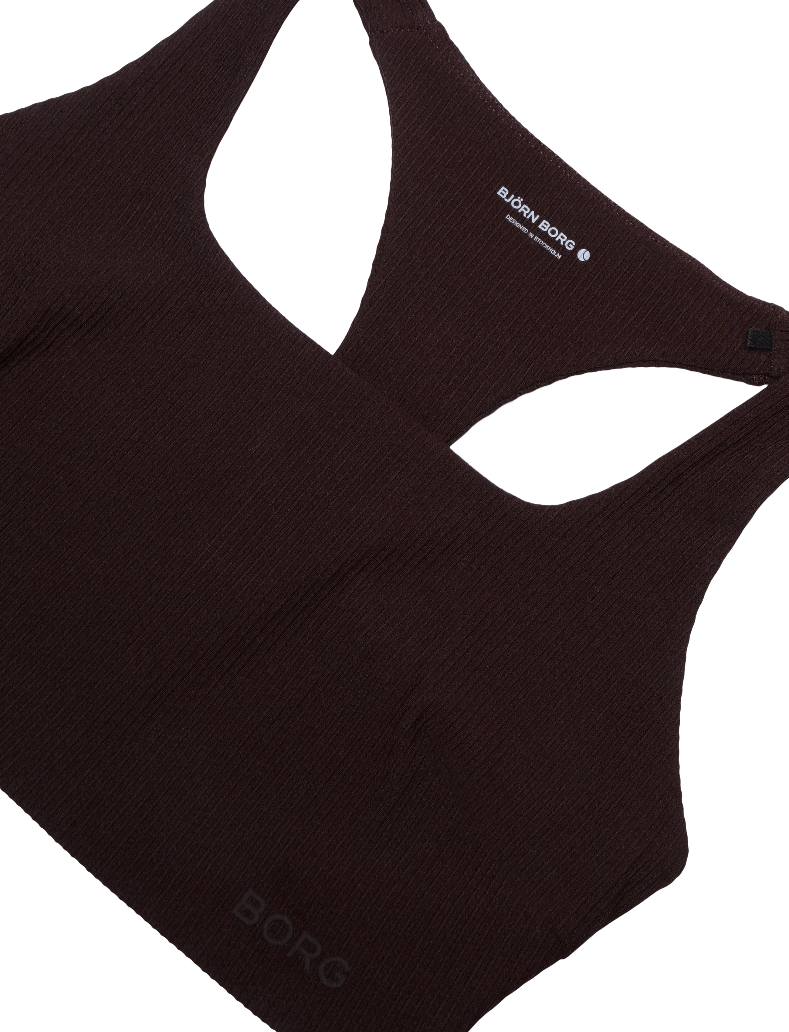 Björn Borg - STUDIO RIBBED RACERBACK BRA - sport-bhs - coffee bean - 2