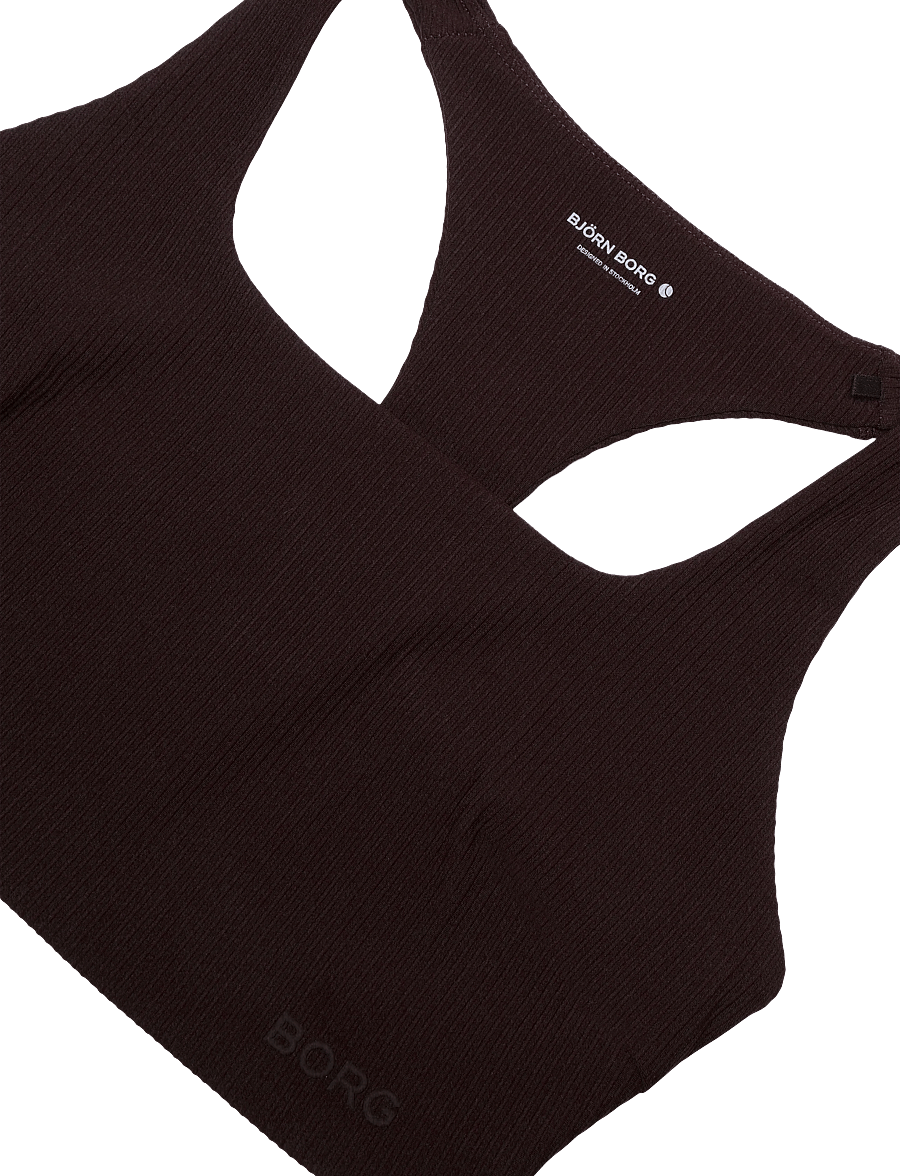 Björn Borg - STUDIO RIBBED RACERBACK BRA - sports-bh - coffee bean - 2