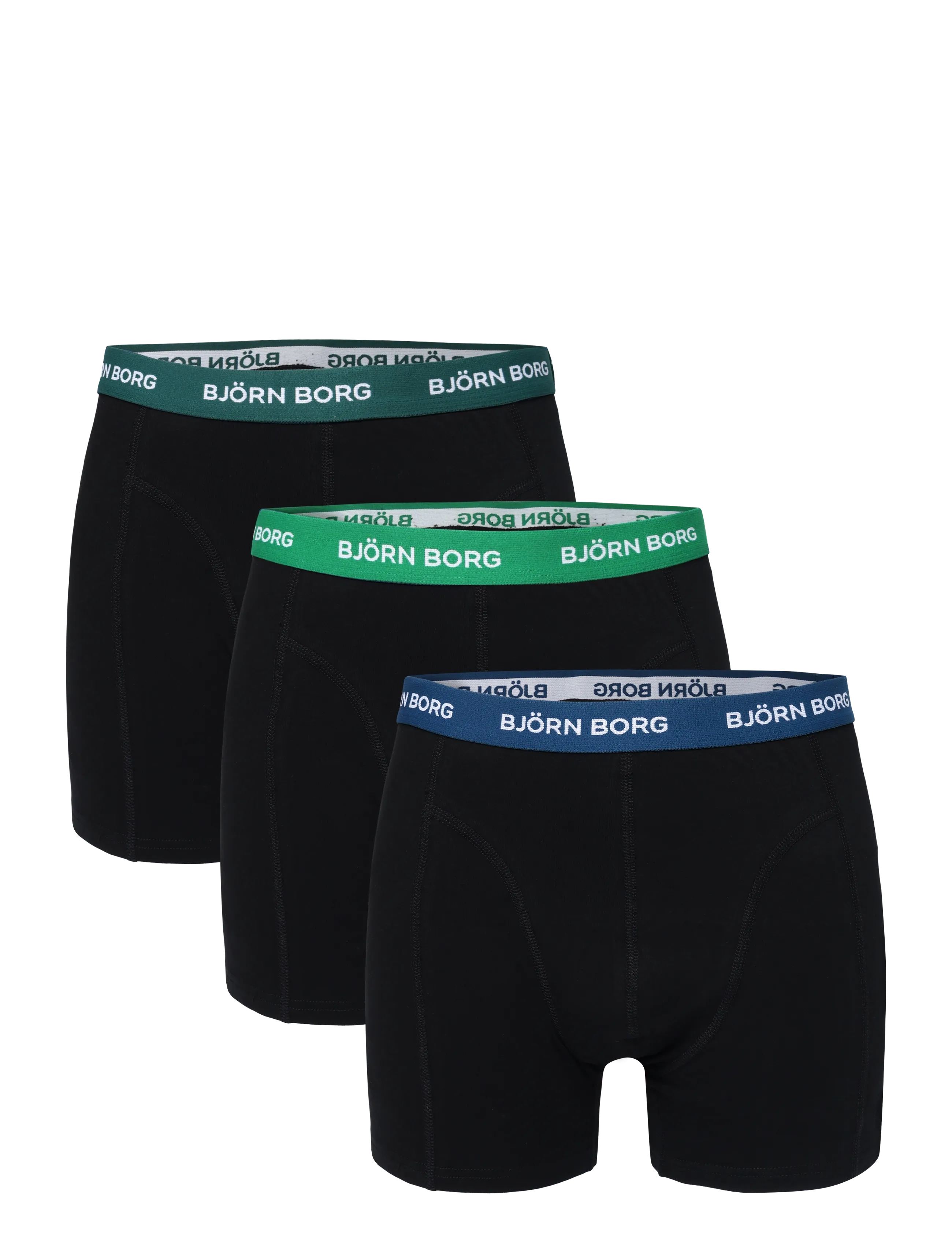 Björn Borg COTTON STRETCH BOXER 3p - Streetstyle - MULTIPACK 6 / black