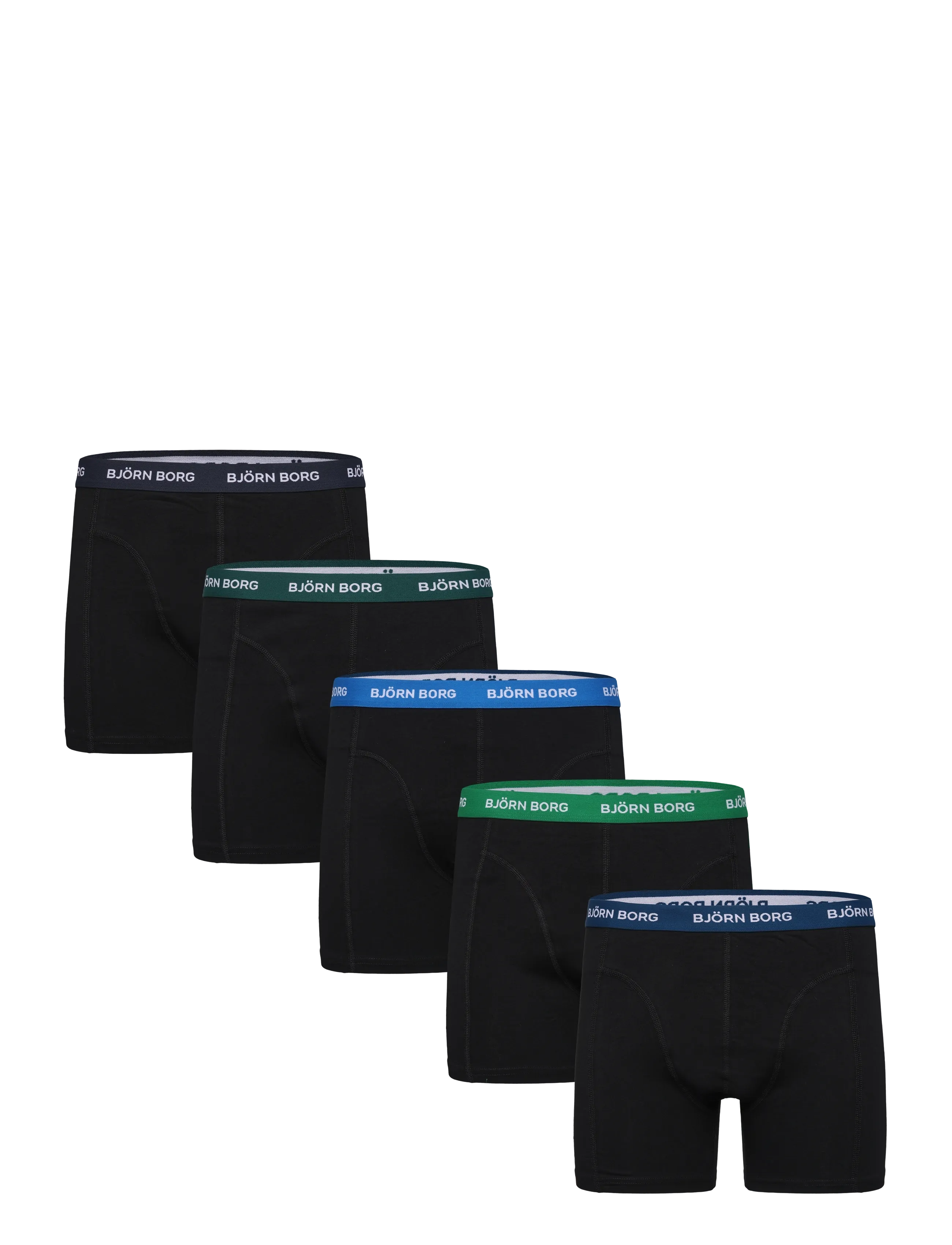 Björn Borg COTTON STRETCH BOXER 5p - Aluspüksid - MULTIPACK 4 / black