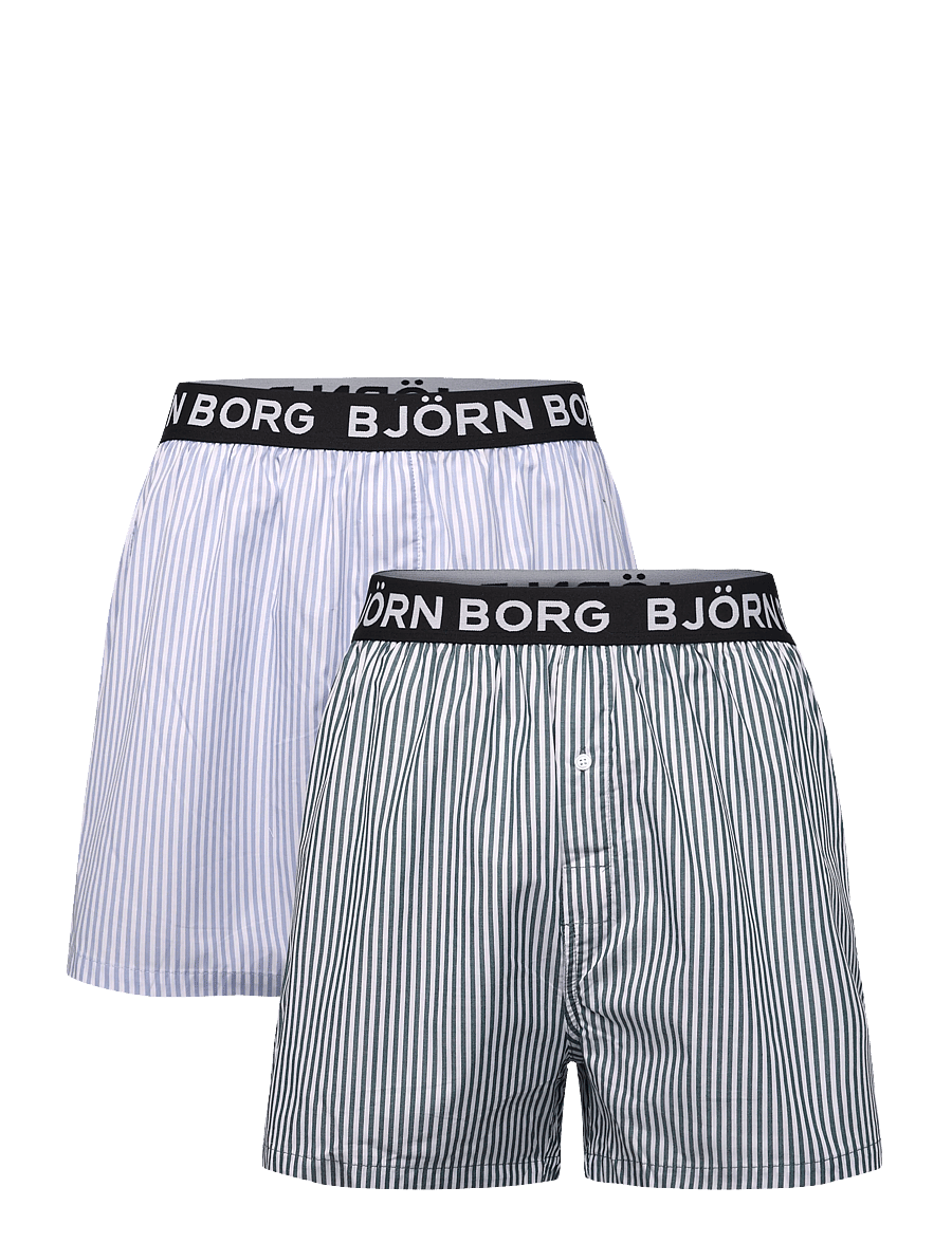 Björn Borg - COTTON STRETCH LOGO WOVEN BOXER SHORTS 2p - multipack 1 - 0