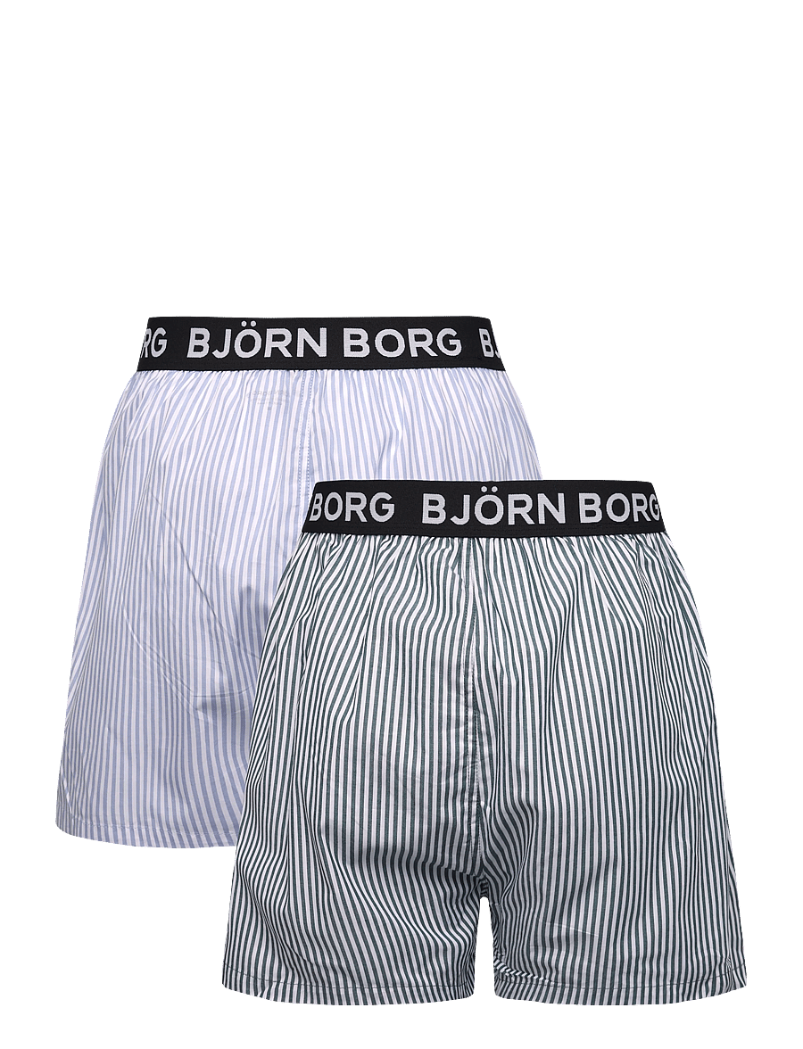 Björn Borg - COTTON STRETCH LOGO WOVEN BOXER SHORTS 2p - multipack 1 - 1