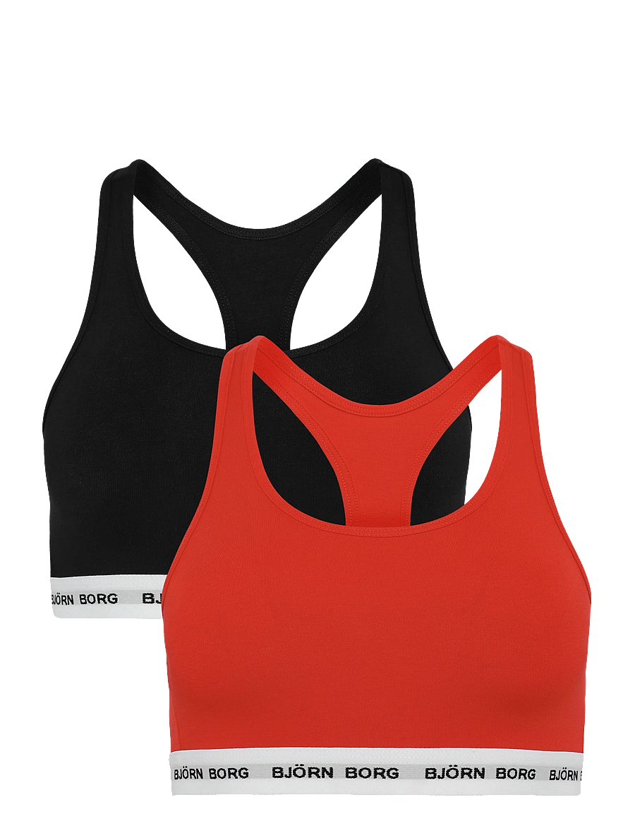 Björn Borg - COTTON STRETCH LOGO SOFT TOP 2p - oberteile - multipack 1 - 0