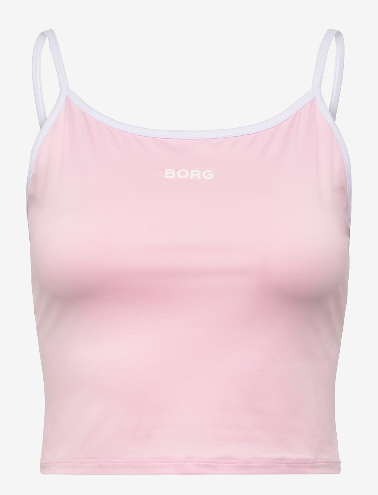 Björn Borg - BORG CROPPED STRAP TANK TOP - Õlapaeltega pluusid - pink lady - 0
