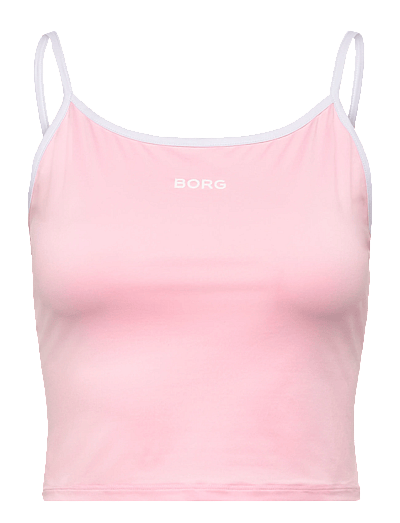 Björn Borg BORG CROPPED STRAP TANK TOP - Överdelar - PINK LADY / pink/rose