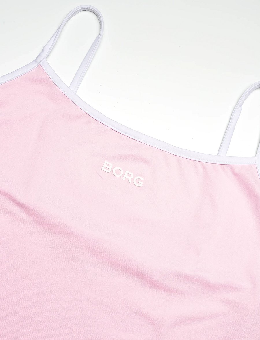 Björn Borg - BORG CROPPED STRAP TANK TOP - crop-tops - pink lady - 2