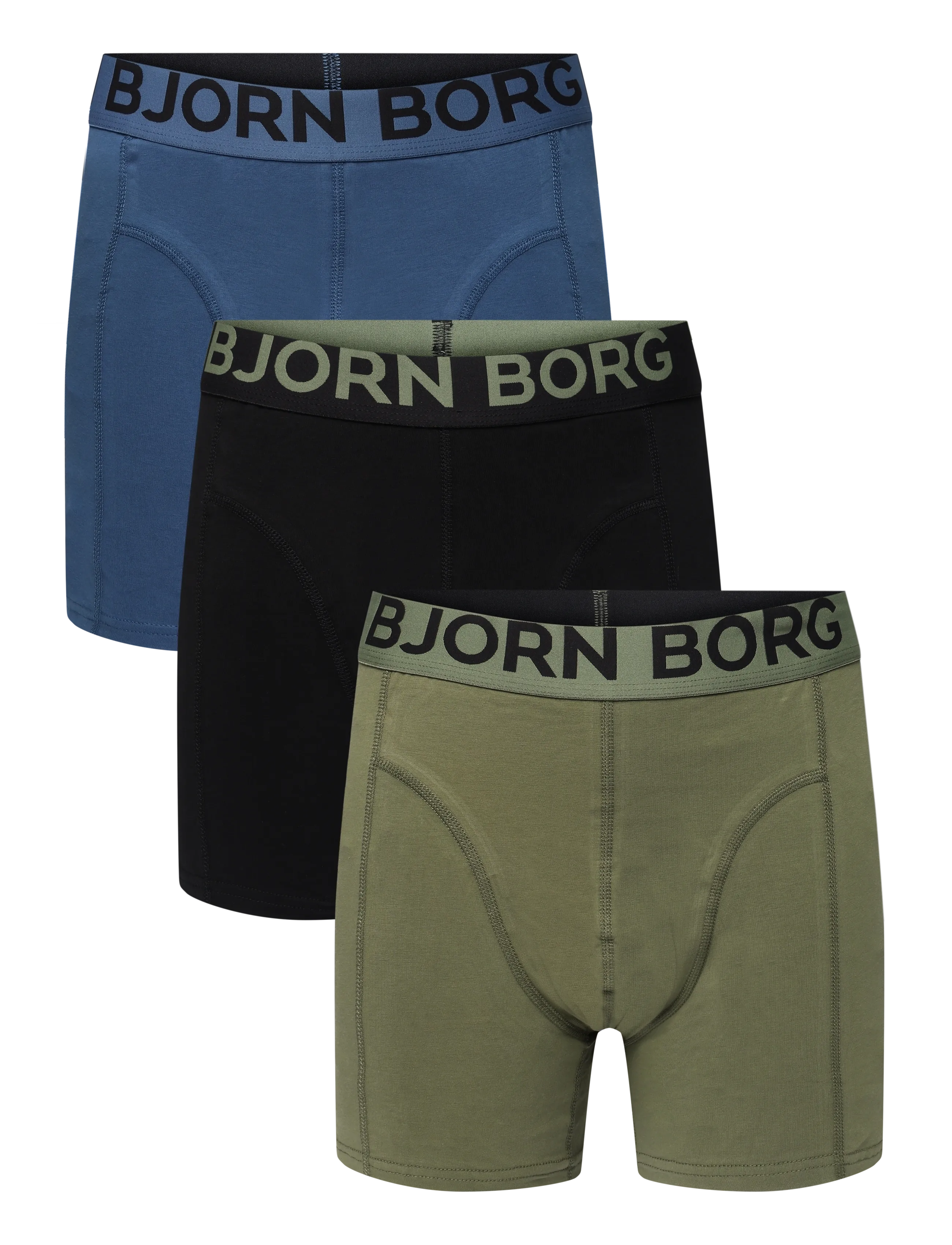 Björn Borg ORGANIC COTTON STRETCH BOXER 3p - Björn Borg - MULTIPACK 3 / blue