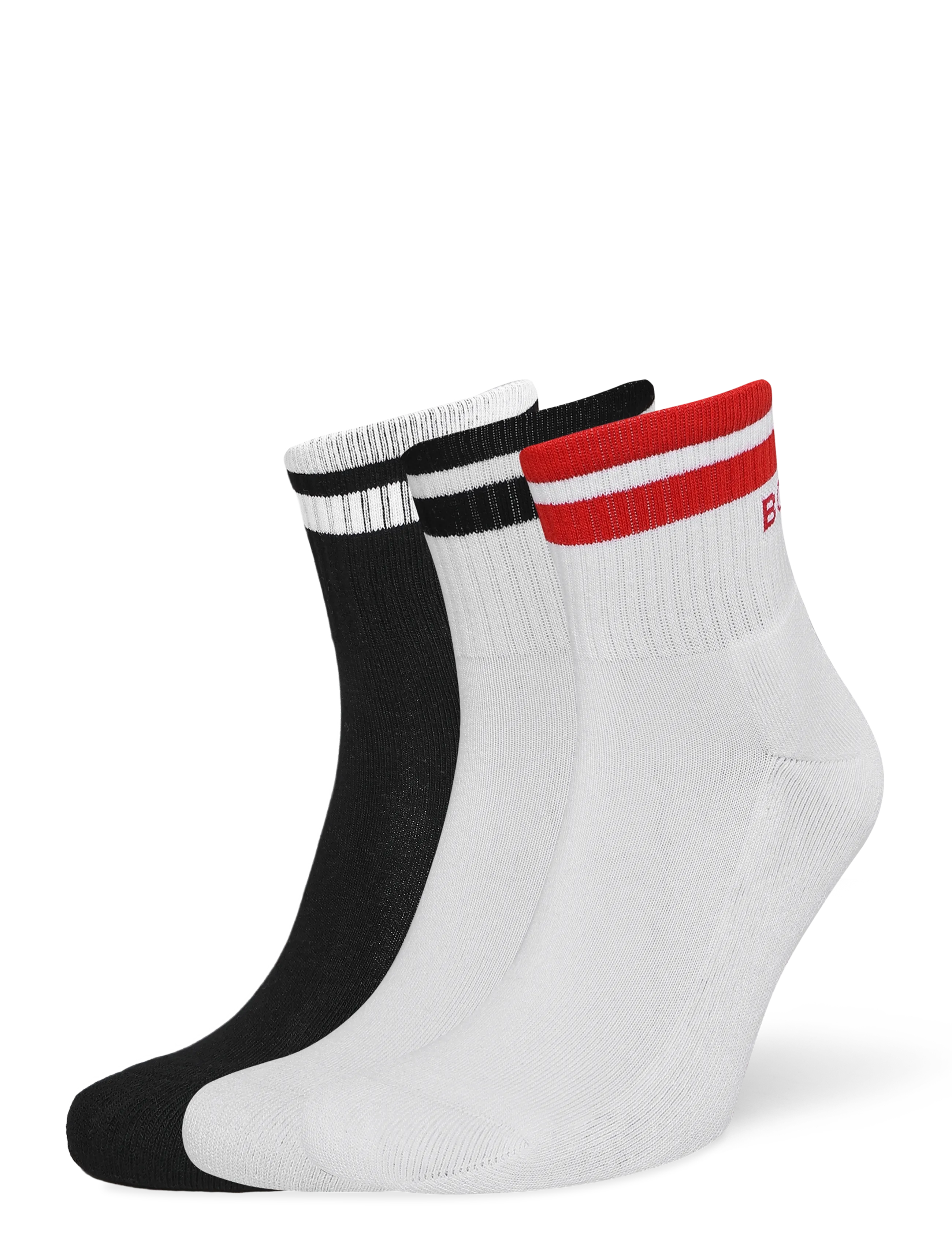 Björn Borg CLASSIC MID ANKLE SOCK 3p - Kleidung - MULTIPACK 1 / white