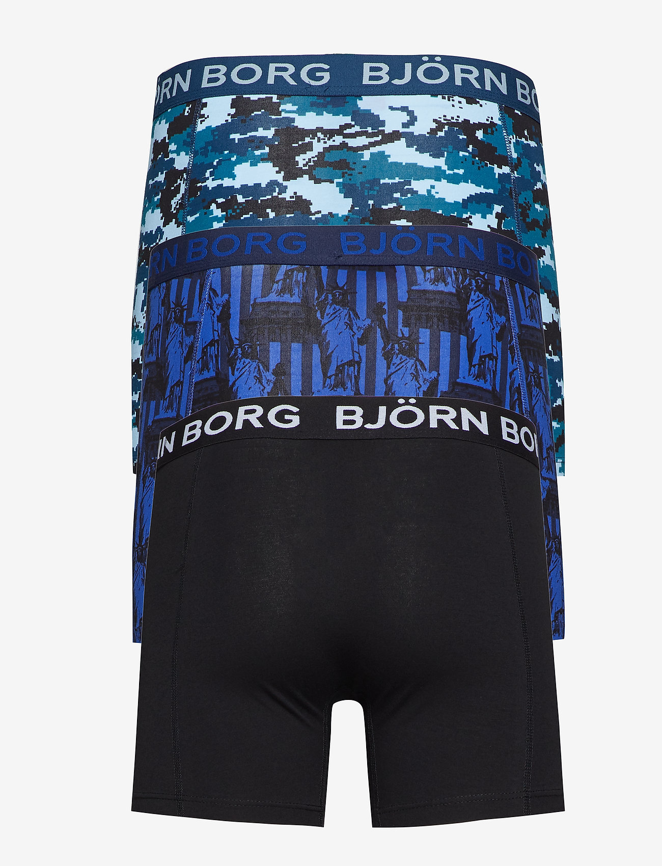 Björn Borg - SHORTS BB SILHOUETTE & BB STATUE OF LIBERTY 3p - corsair - 1