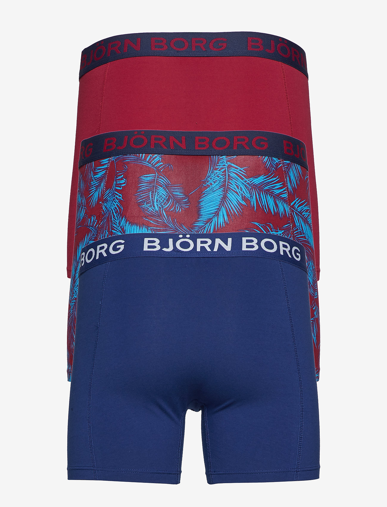 Björn Borg - SHORTS BB NY PALMLEAF 3p - beet red - 1