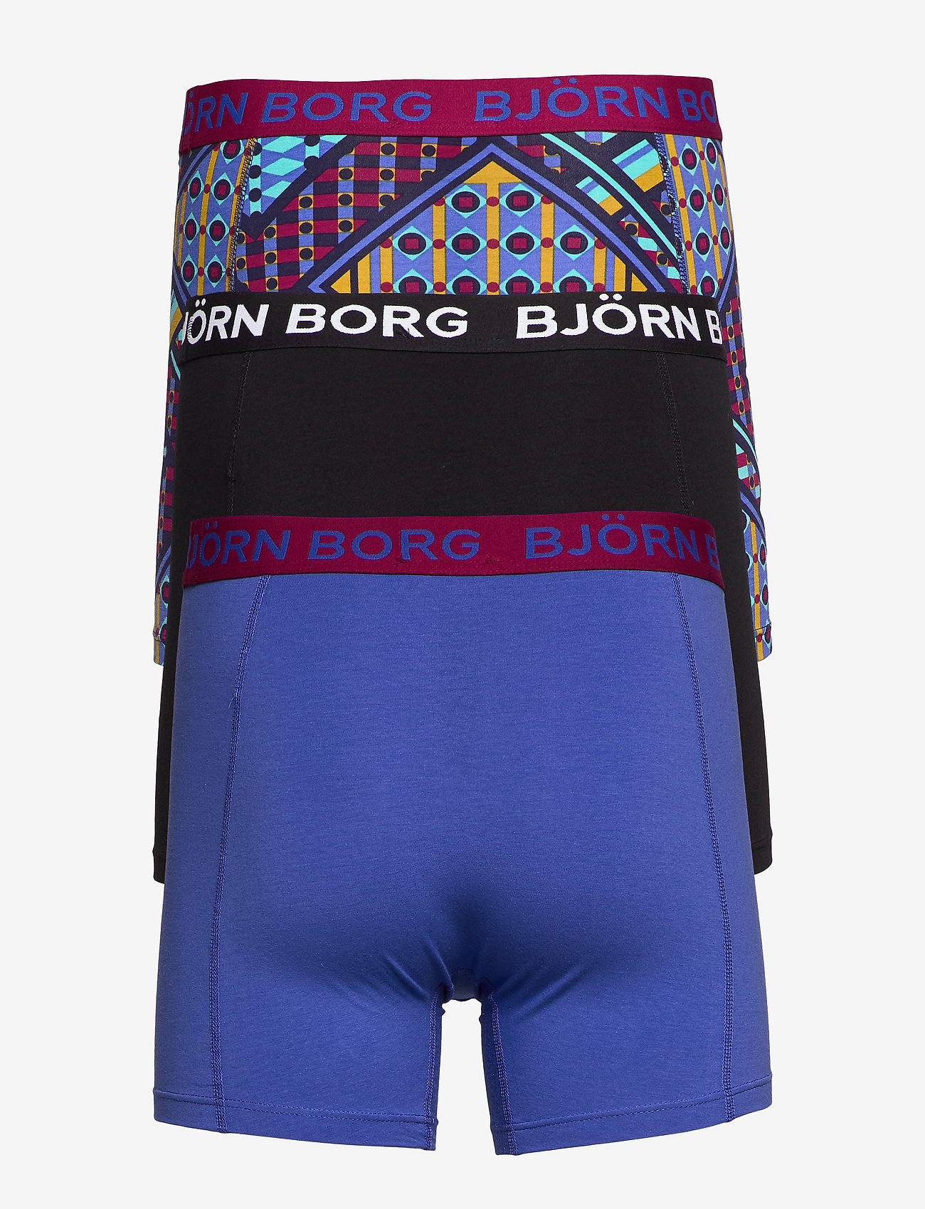 Björn Borg - SHORTS BB LE LOUVRE 3p - beet red - 1