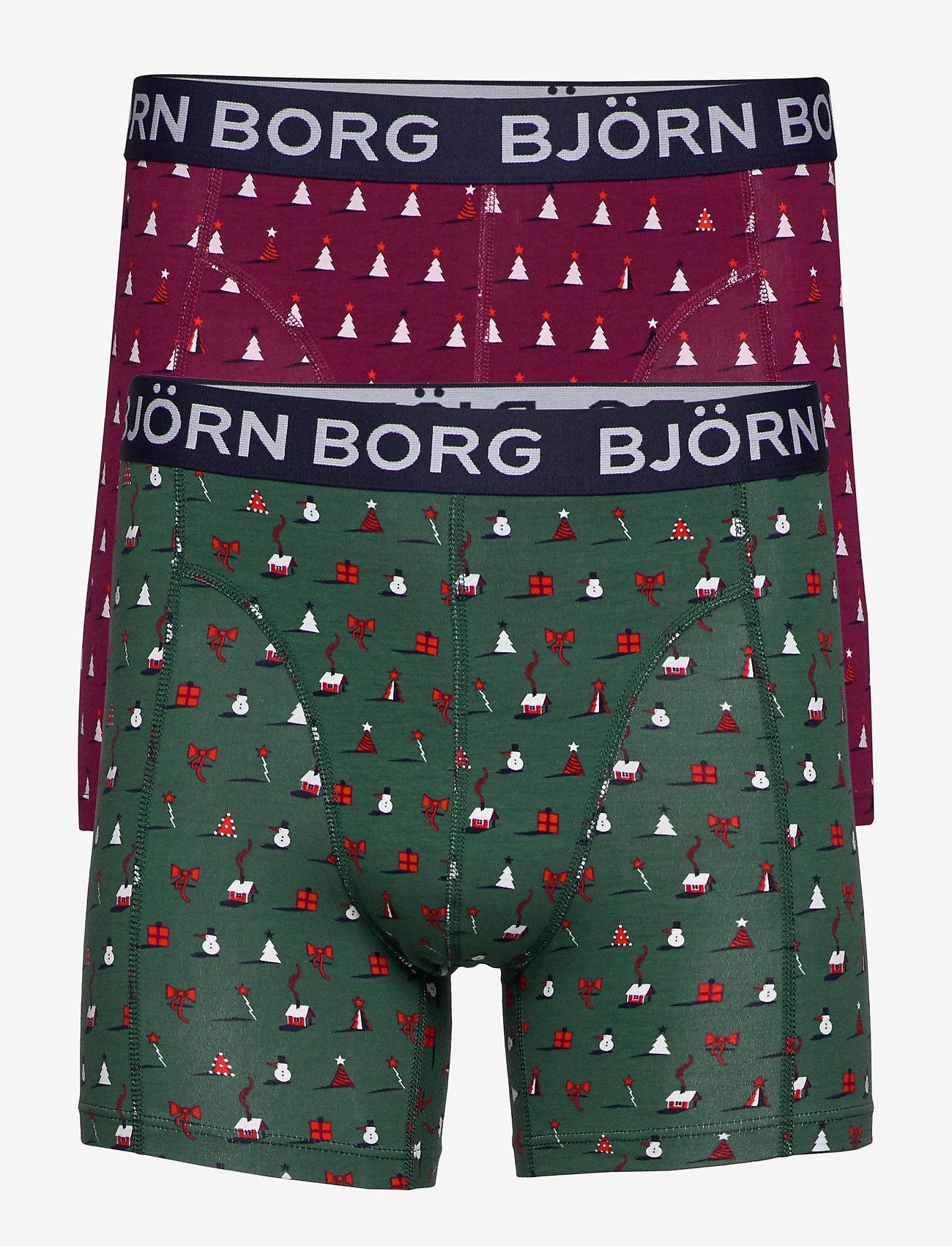 Björn Borg - G SHORTS BB X-MAS TREE & BB X-MAS XMAS-BOX 2p - beet red - 0