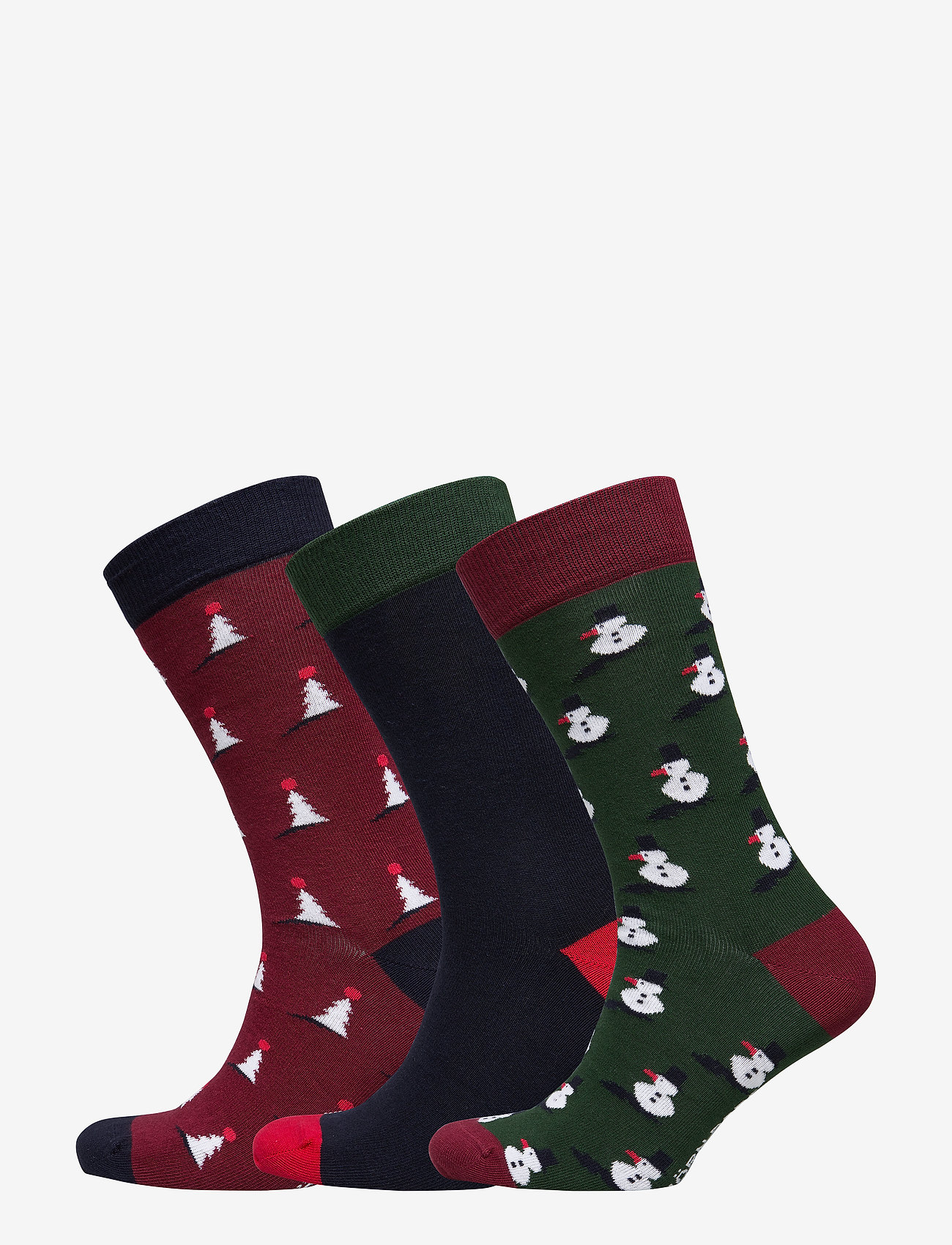 Björn Borg - G SOCK BB X-MAS-TREE XMAS-BOX 3p - beet red - 0