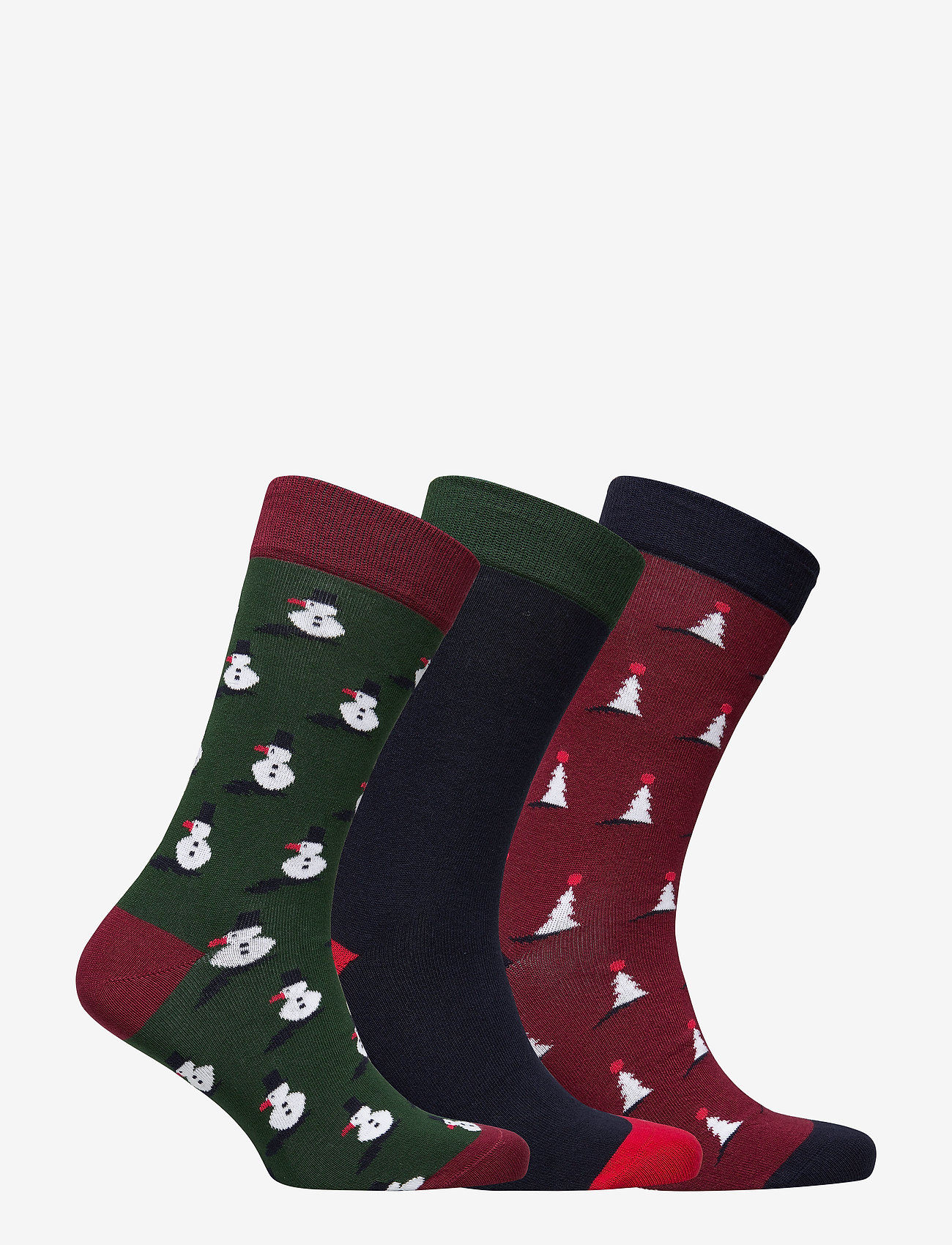 Björn Borg - G SOCK BB X-MAS-TREE XMAS-BOX 3p - beet red - 1