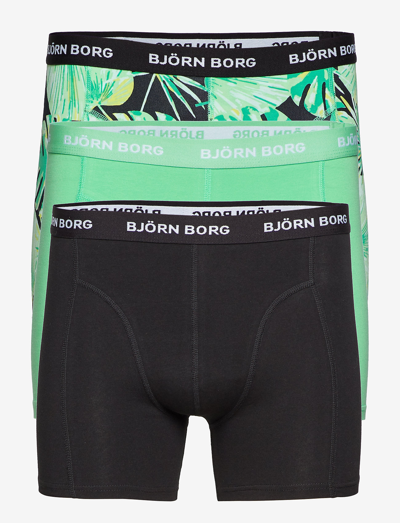 Björn Borg - SHORTS BB LA GARDEN 3p - black beauty - 0
