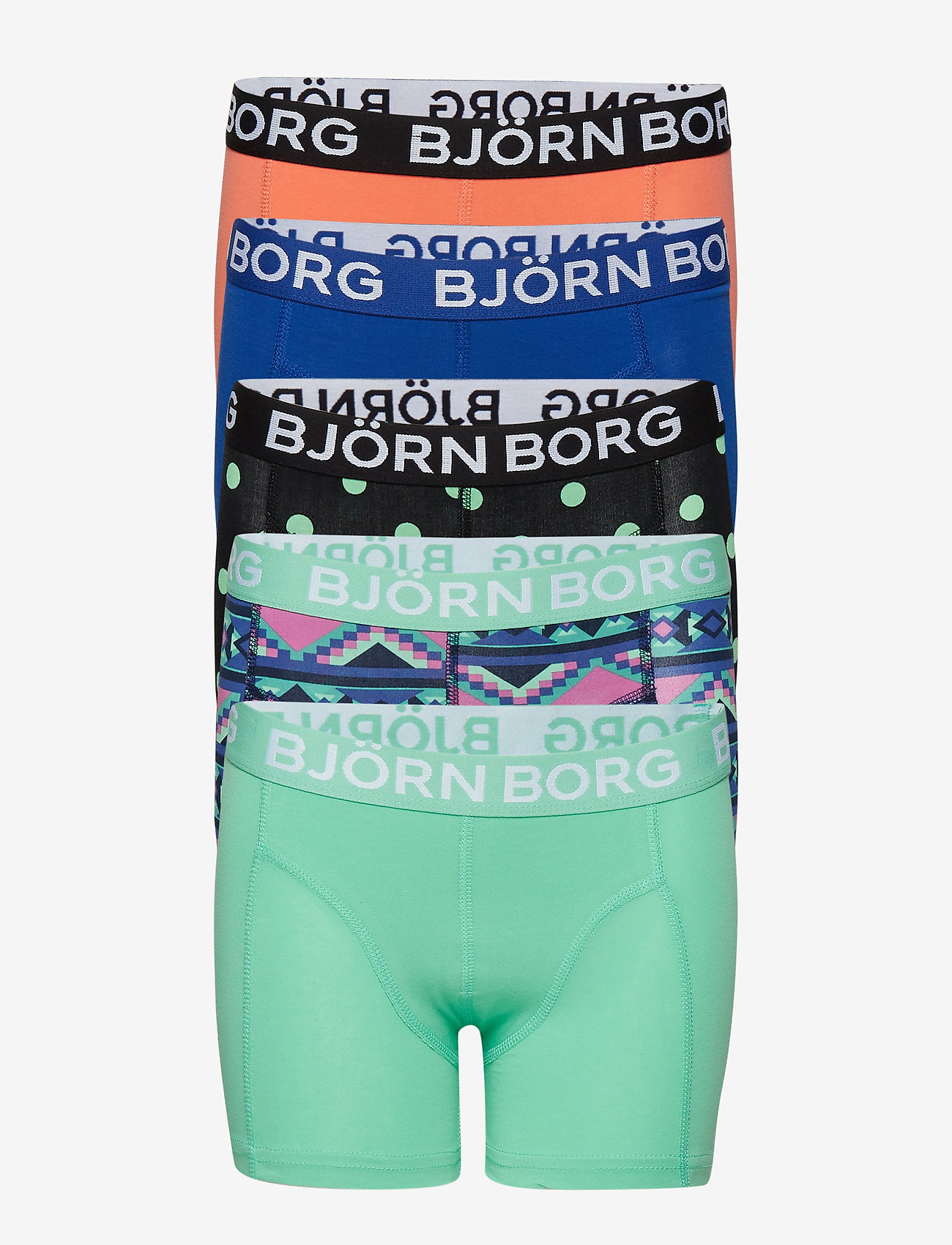 Björn Borg - SHORTS BB LA ABSTRACT & BB LA DOT 5p - simply green - 0