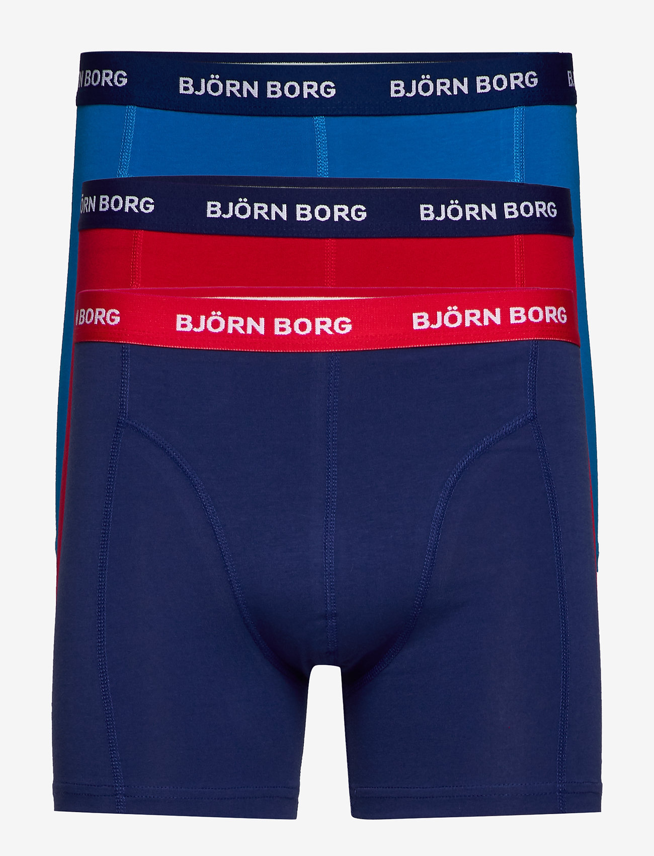 Björn Borg - S SHORTS SOLID 3p - true red - 0
