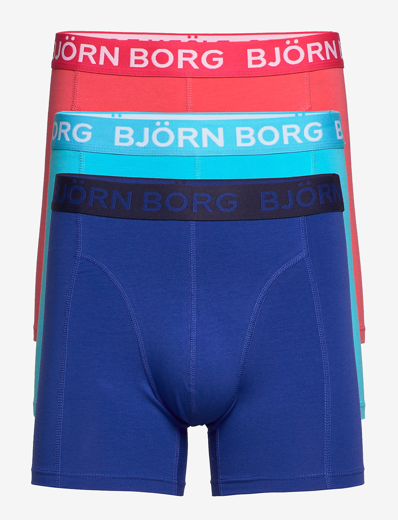 Björn Borg - SHORTS SEASONAL SOLID 3p - blue atoll - 0