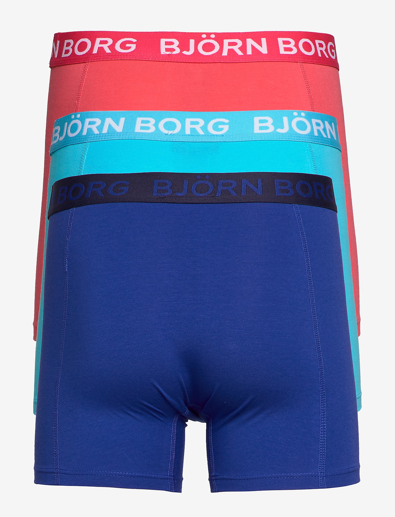 Björn Borg - SHORTS SEASONAL SOLID 3p - blue atoll - 1