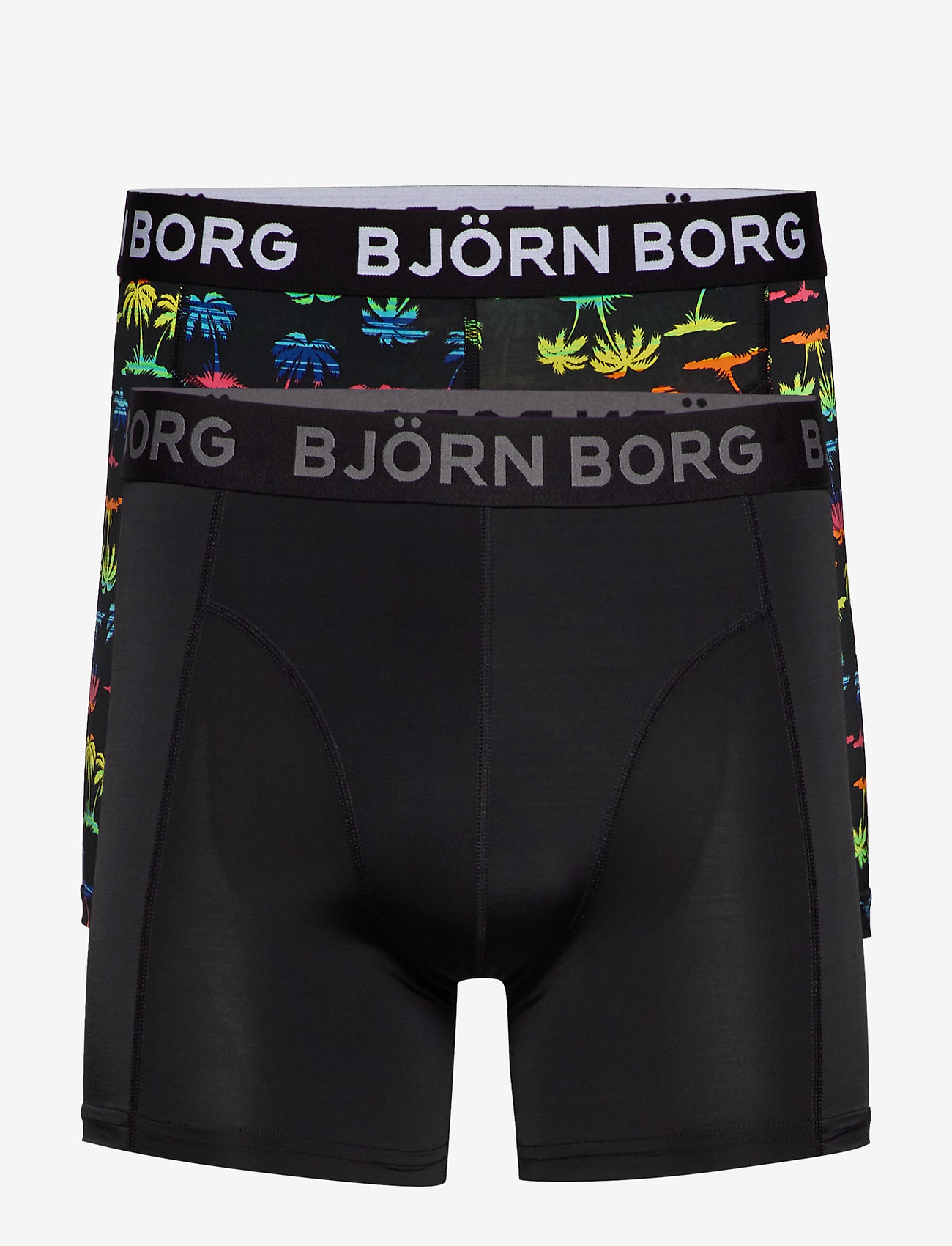 Björn Borg - SHORTS BB RAINBOW PALM 2-pack - black beauty - 0