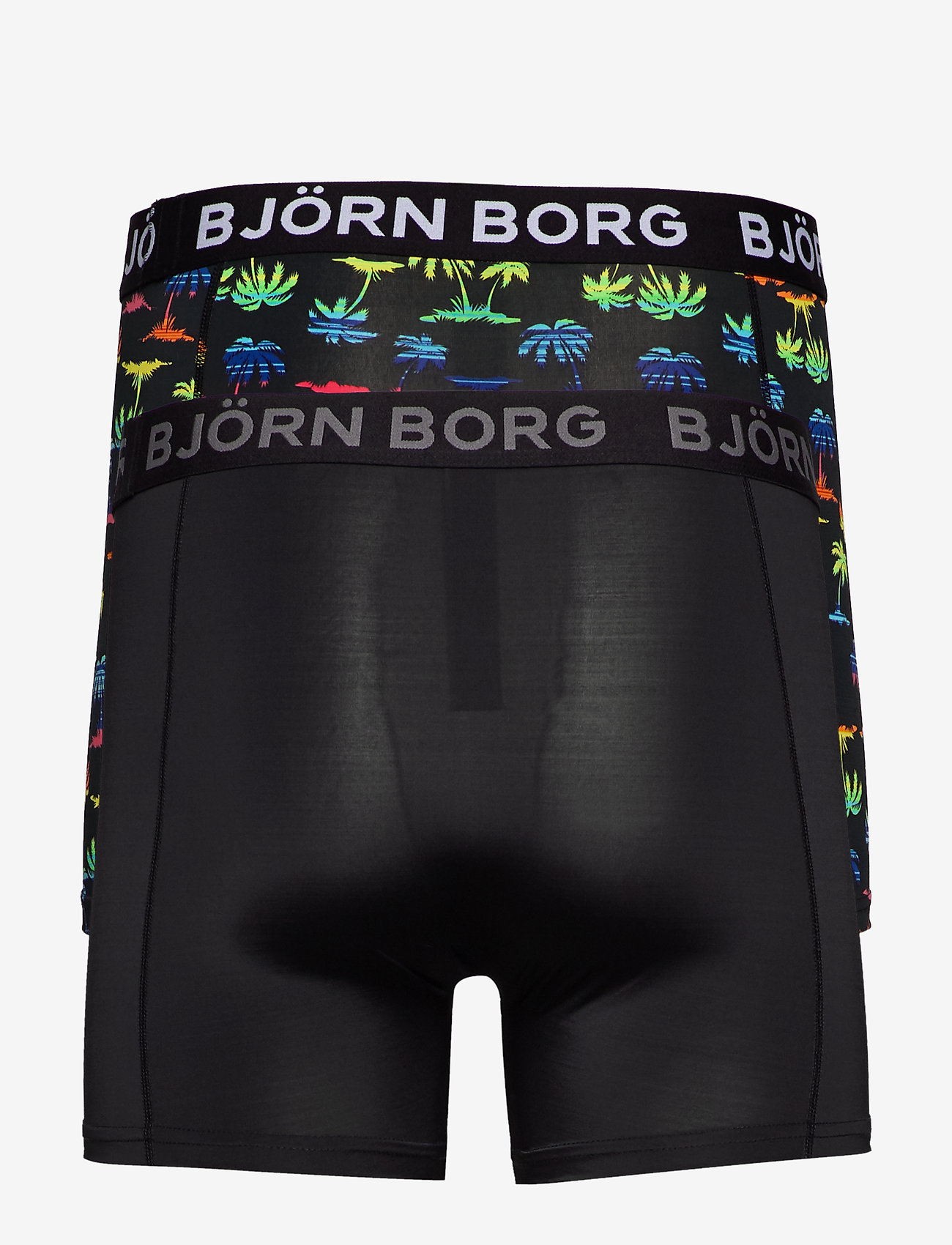 Björn Borg - SHORTS BB RAINBOW PALM 2-pack - black beauty - 1