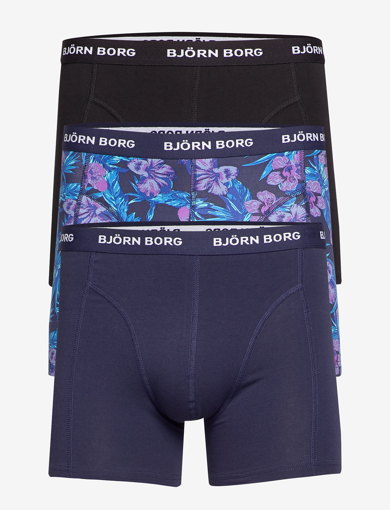 Björn Borg - SHORTS SAMMY BB FLOWER - peacoat - 0