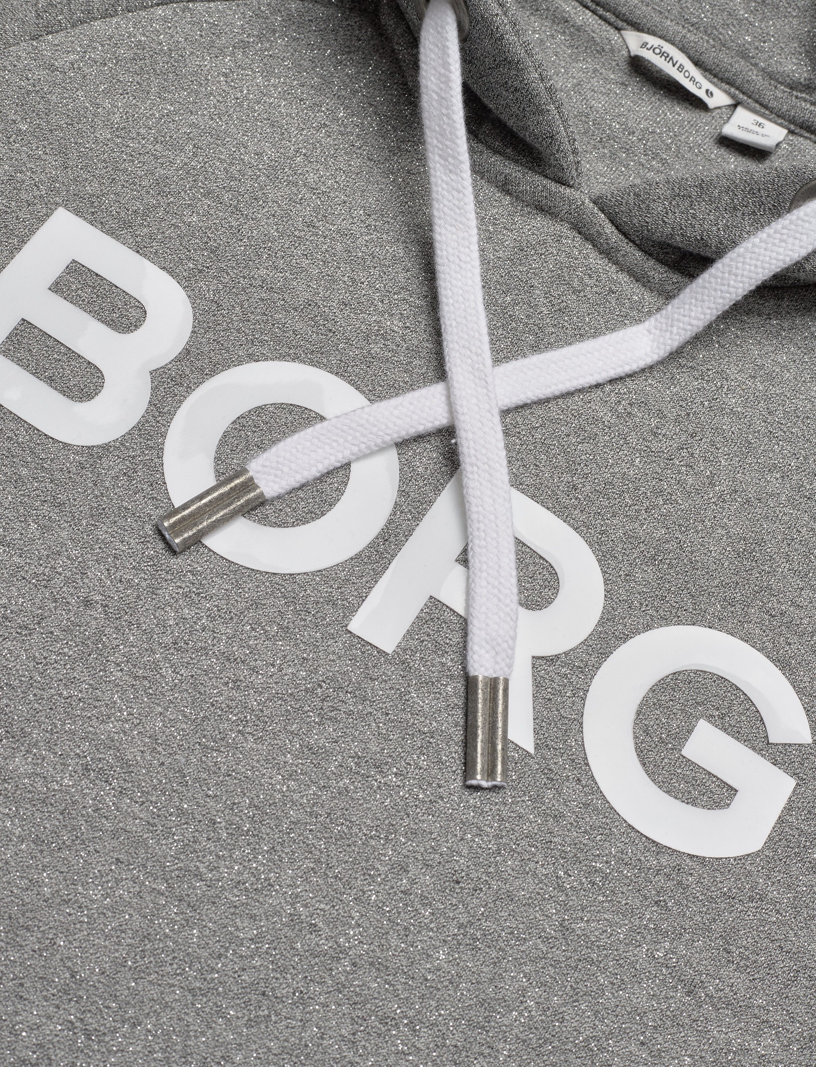 Björn Borg - HOOD B SPORT B SPORT - light grey melange glitter - 2