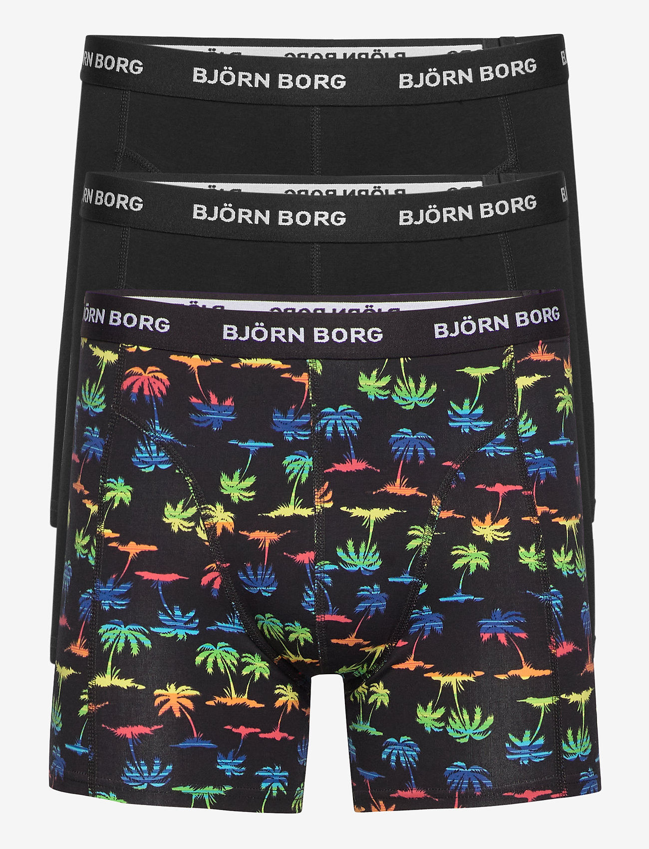 Björn Borg - SHORTS SAMMY BB RAINBOW PALM - black beauty - 0