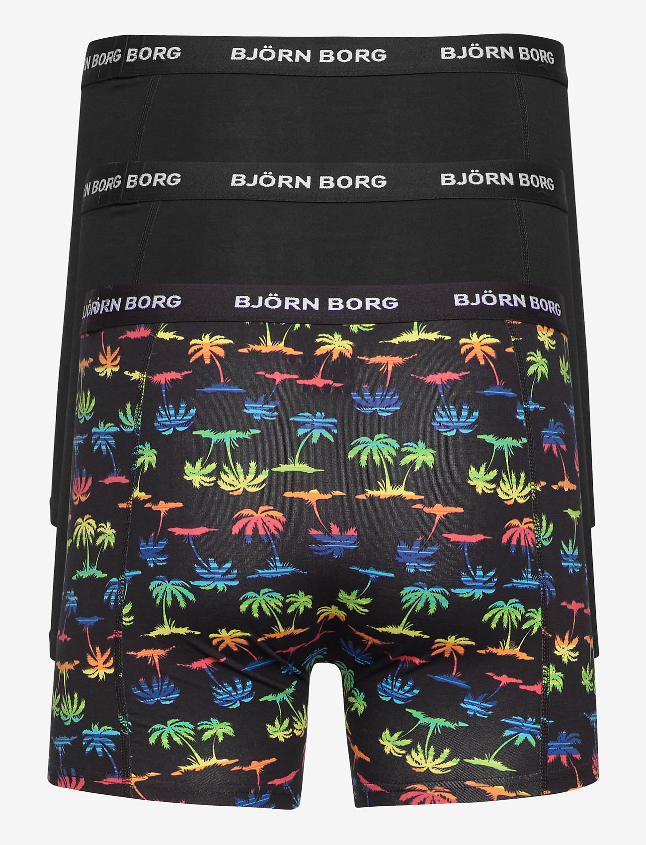 Björn Borg - SHORTS SAMMY BB RAINBOW PALM - black beauty - 1