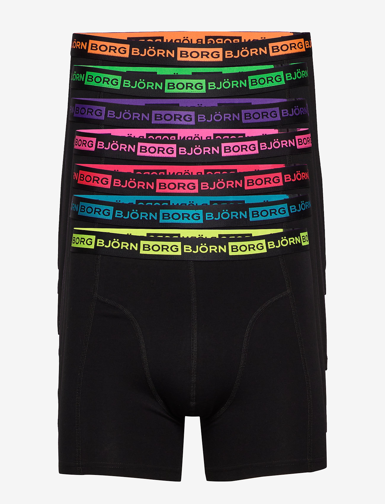 Björn Borg - SHORTS SAMMY SEASONAL NEON - black beauty - 0