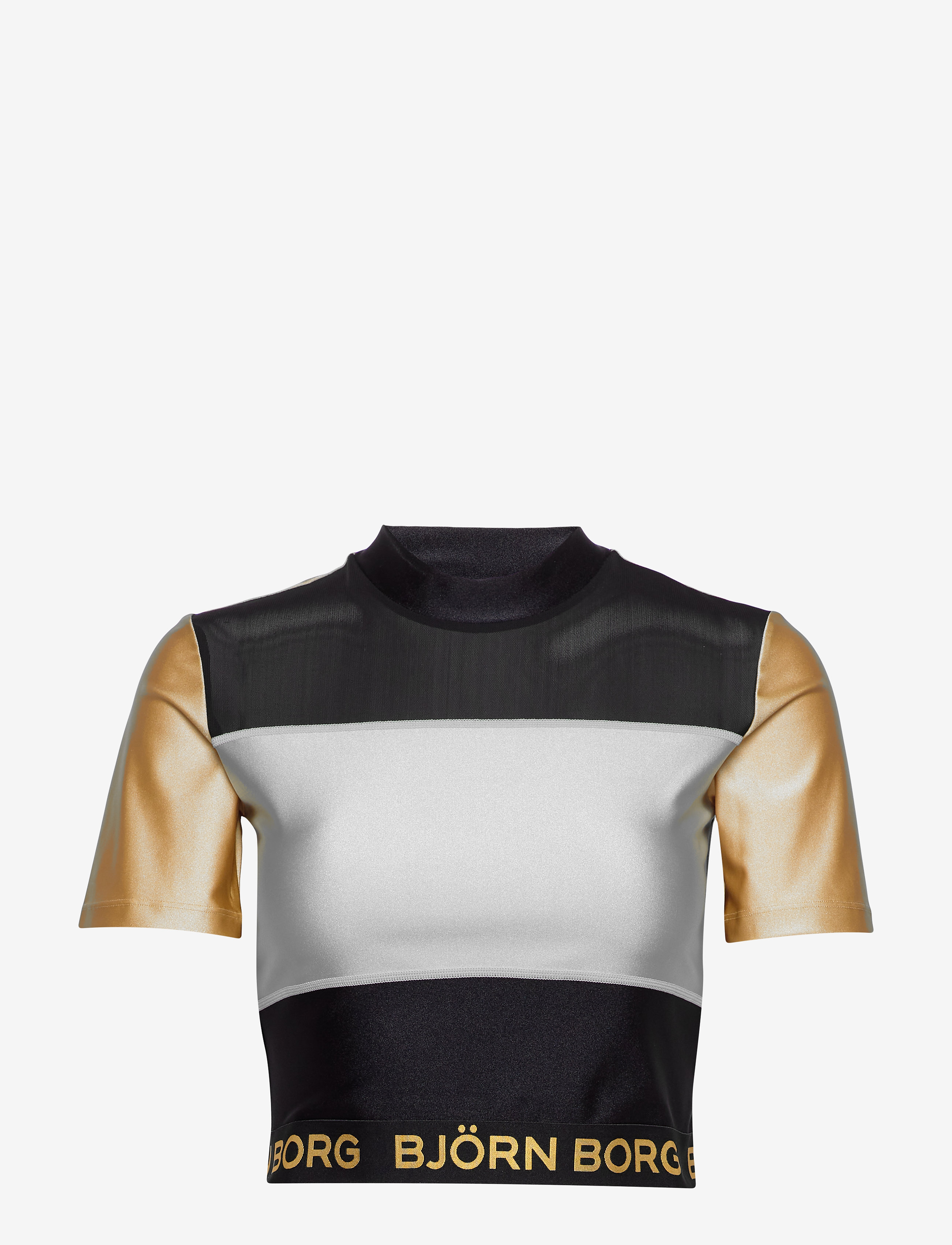 Björn Borg - CROPPED TEE CYLIE CYLIE - black gold - 0