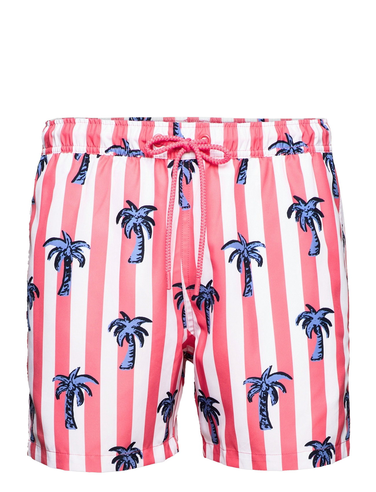 Björn Borg - LOOSE SHORTS SYLVESTER SYLVESTER - swim shorts - bb palmstripe sunkist coral - 0