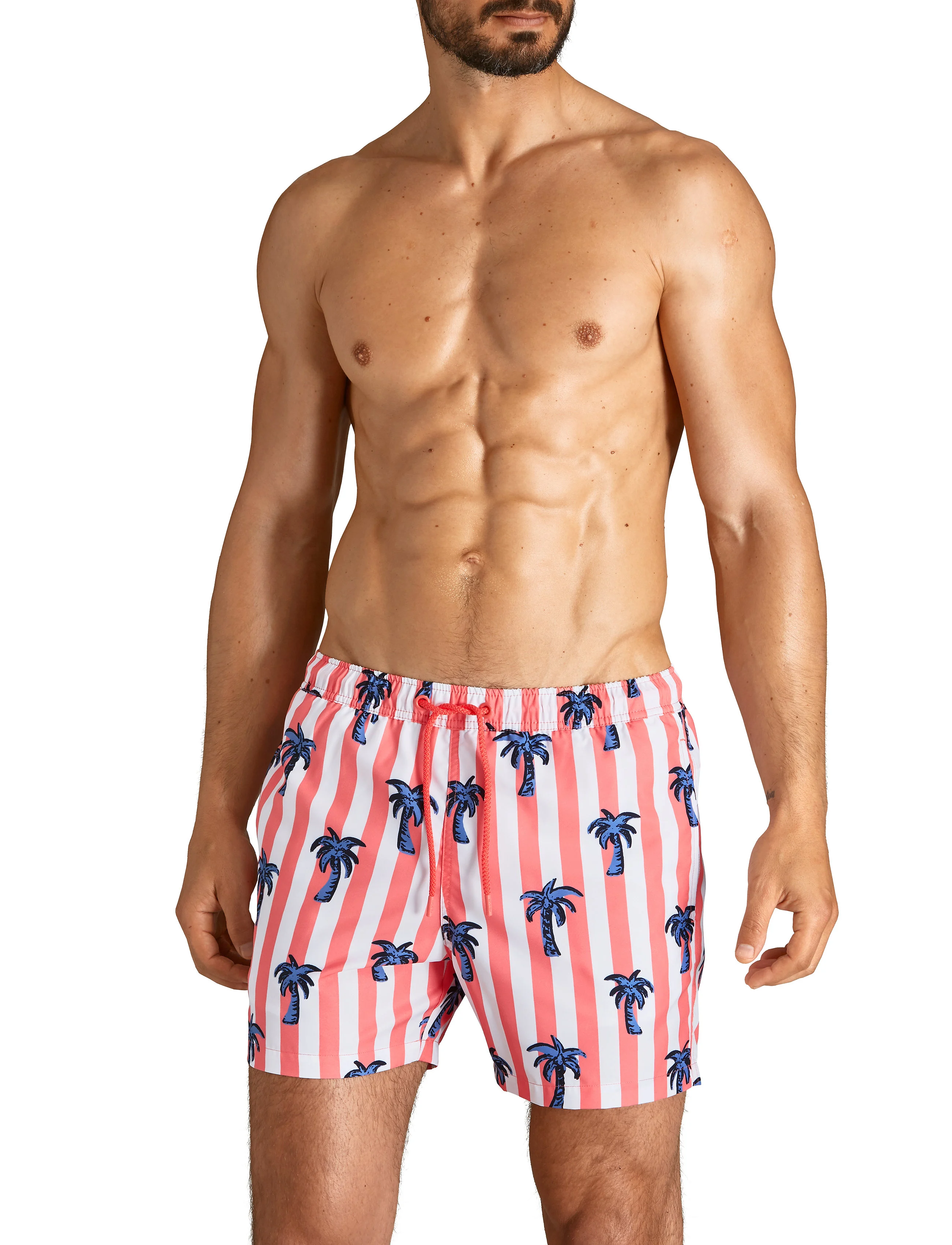 Björn Borg - LOOSE SHORTS SYLVESTER SYLVESTER - bb palmstripe sunkist coral - 4