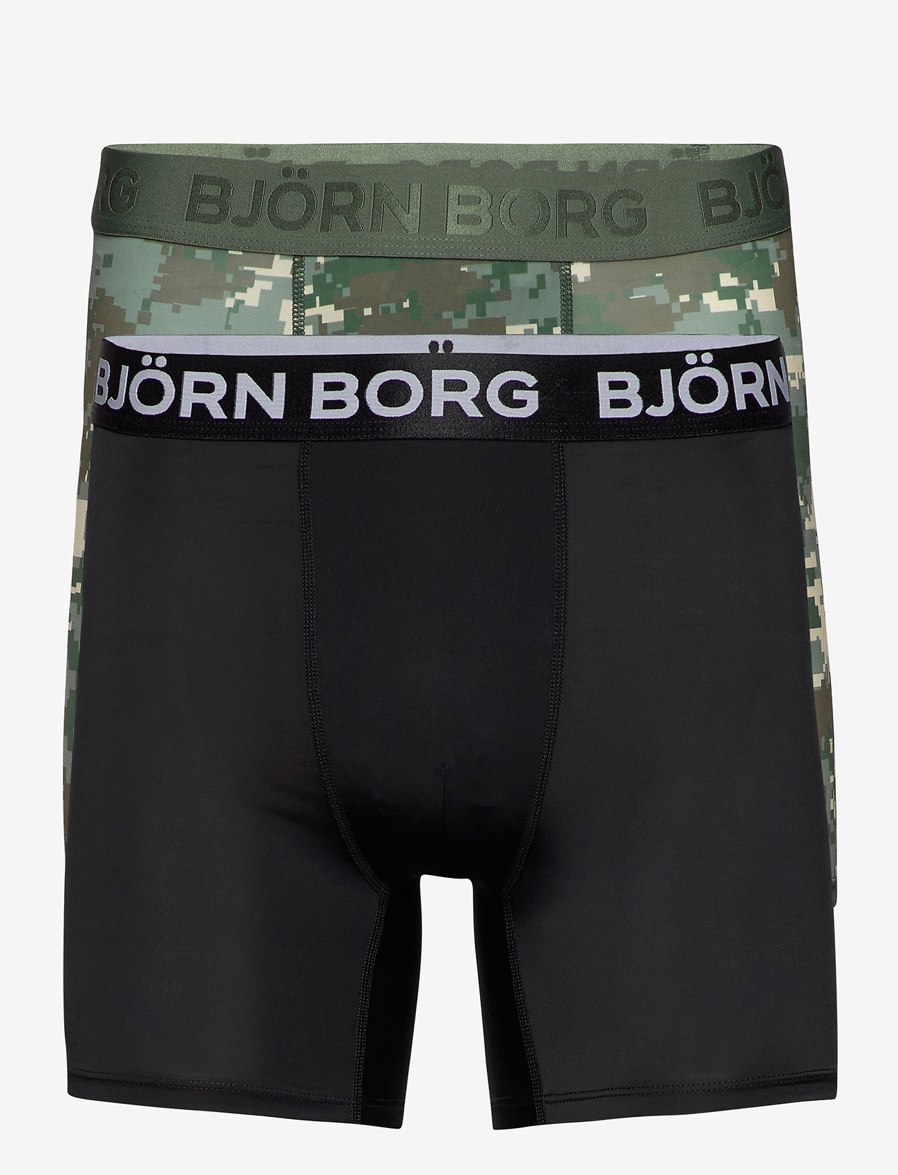 Björn Borg - SHORTS PER BB DIGITAL WOODLAND - duck green - 0